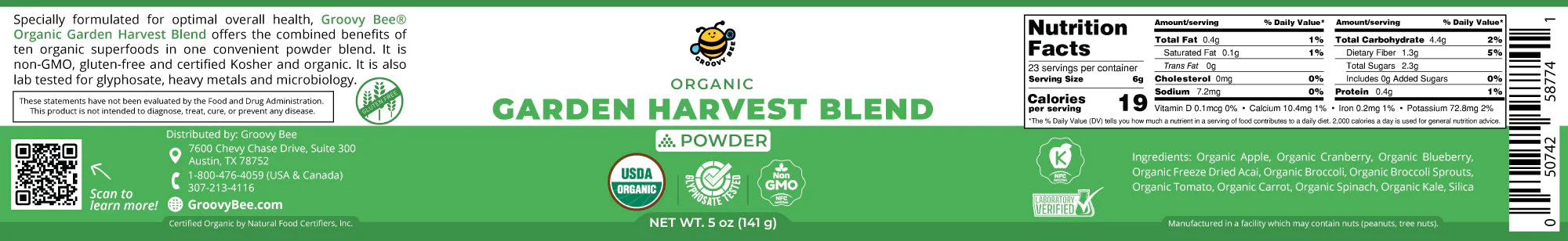 Garden Harvest Blend 5 oz. (141g) - Image 2
