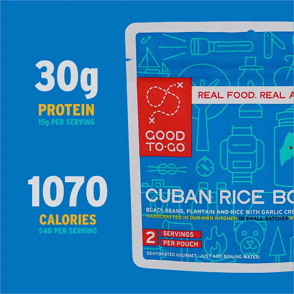 Good to-Go Dehydrated Cuban Rice Bowl - Double Serving Pouch - Image 7