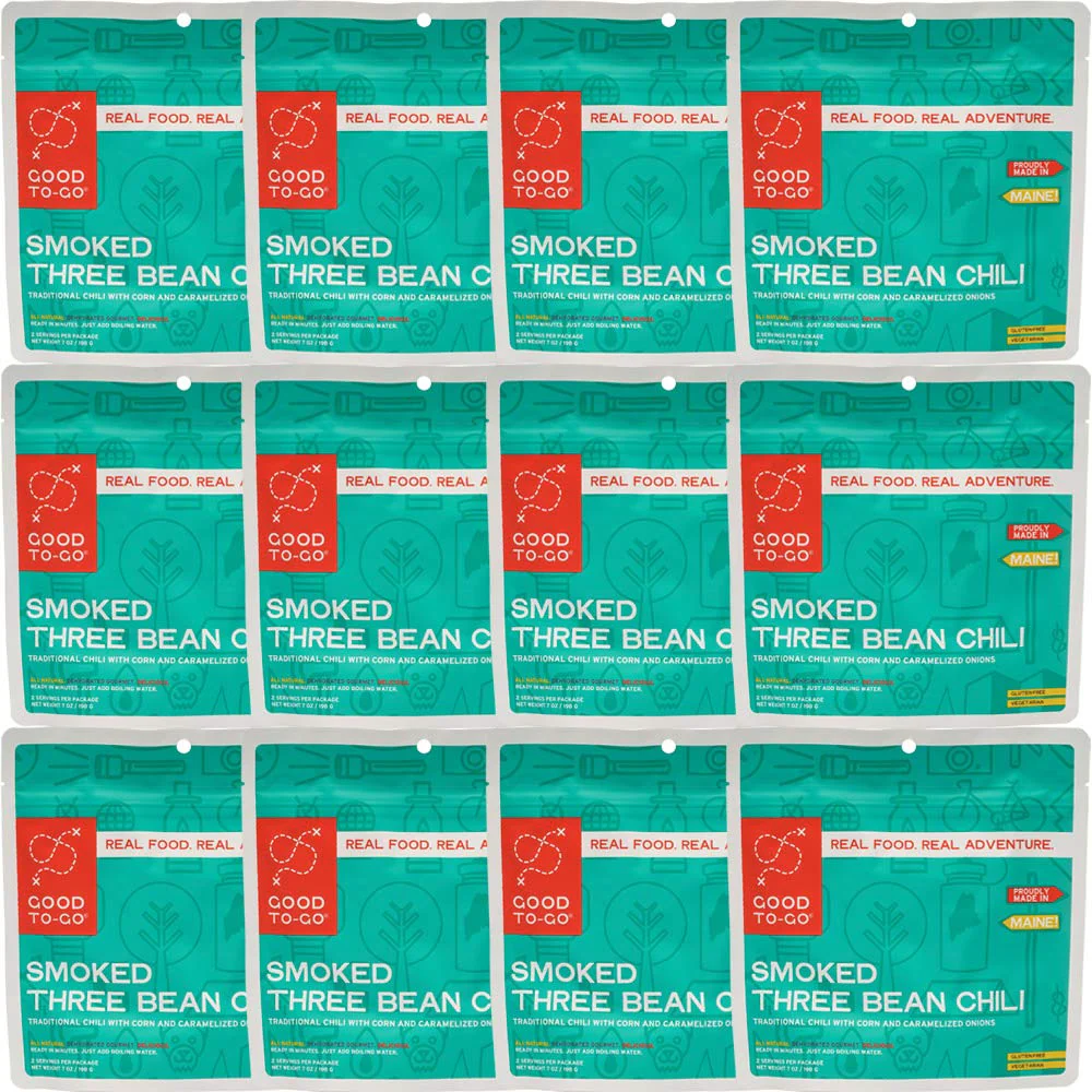Good to-Go Dehydrated Smoked Three Bean Chili - Case of 12 Double Servings - Image 2