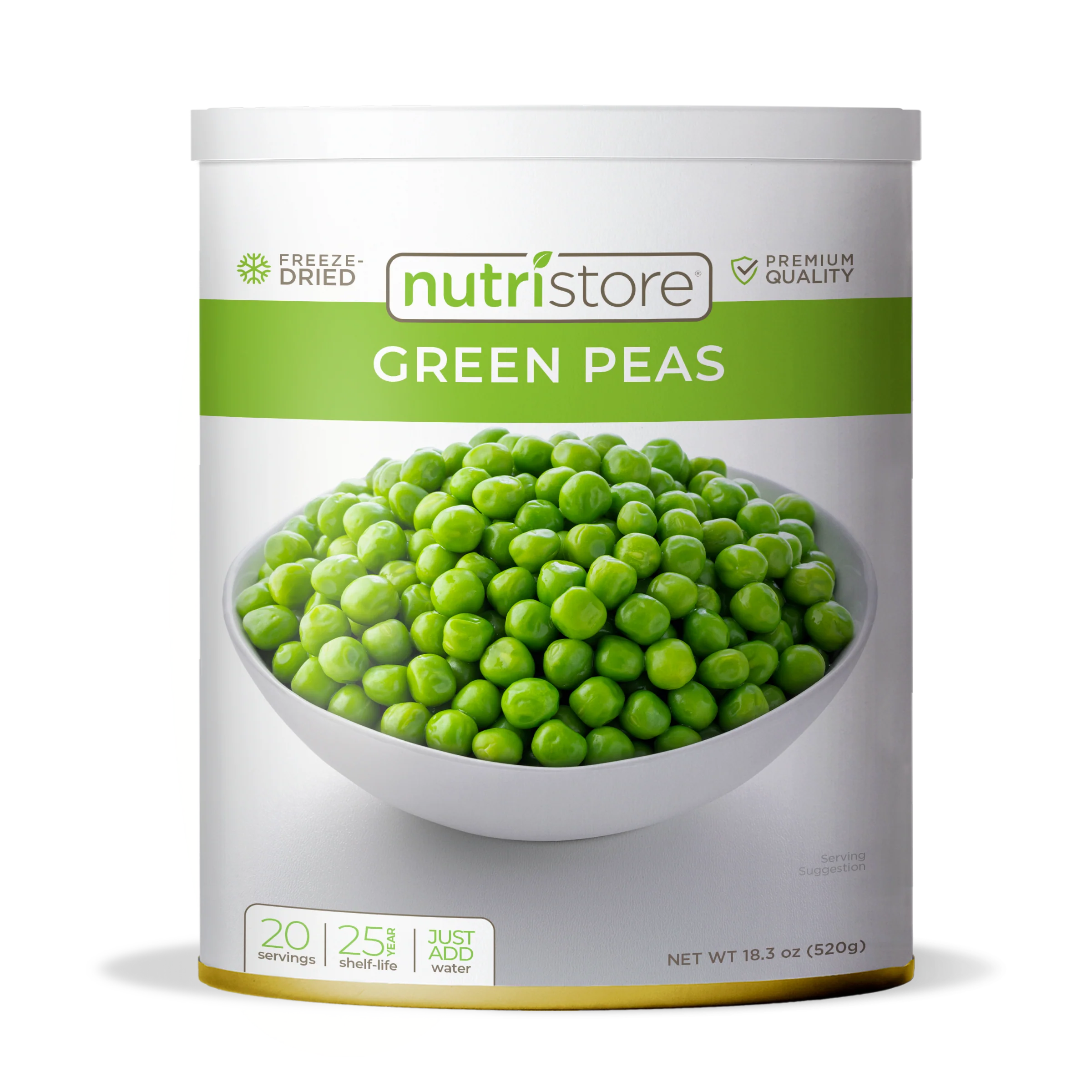 Green Peas Freeze Dried - #10 Can