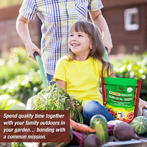 Grow For It Brand Heirloom Vegetable Seeds, Non-GMO Survival Seed Kit - 50 Varieties - Image 3