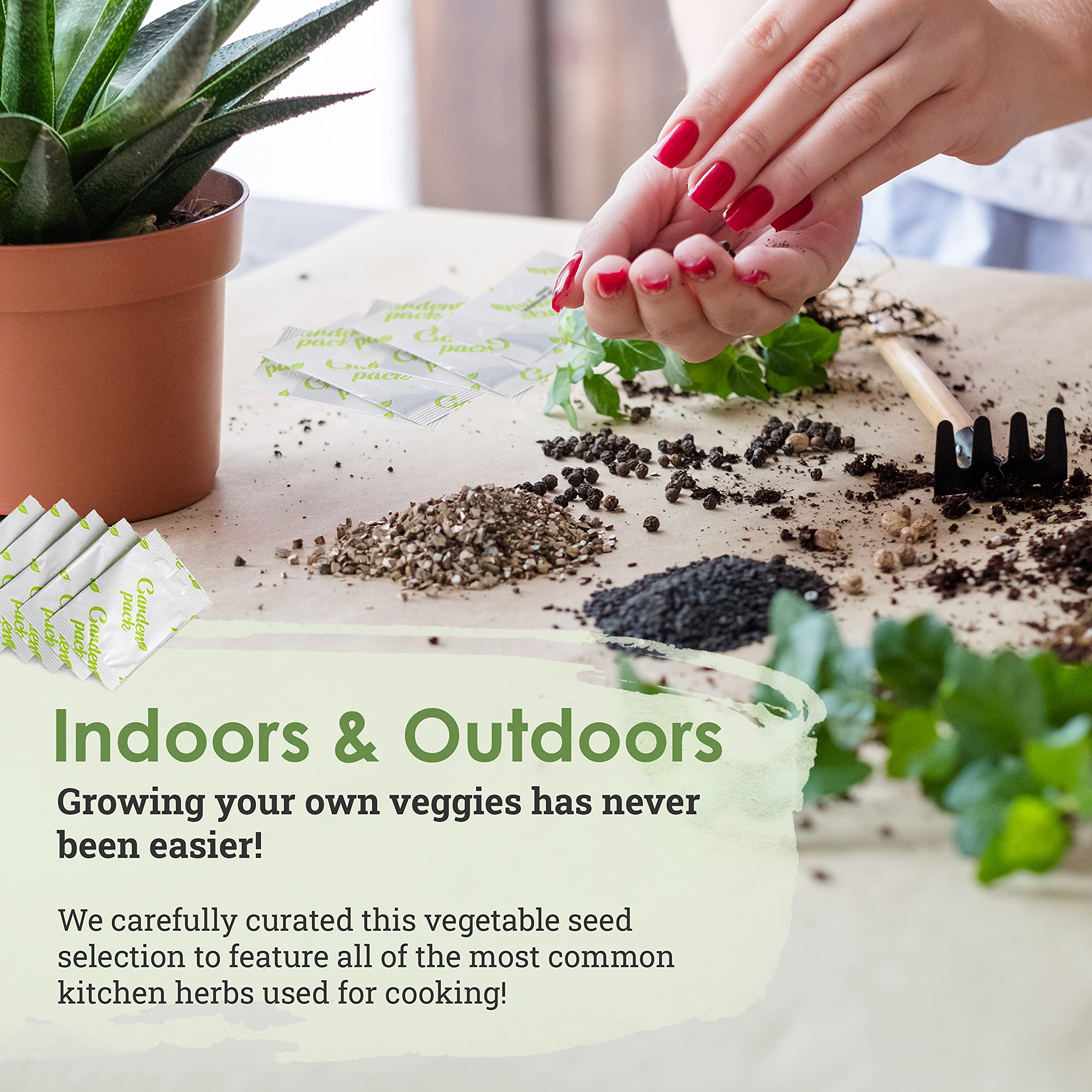 Grow Your Own Veggies Starter Kit - Over 8,000 Seeds (20 Variety Pack) - Image 5