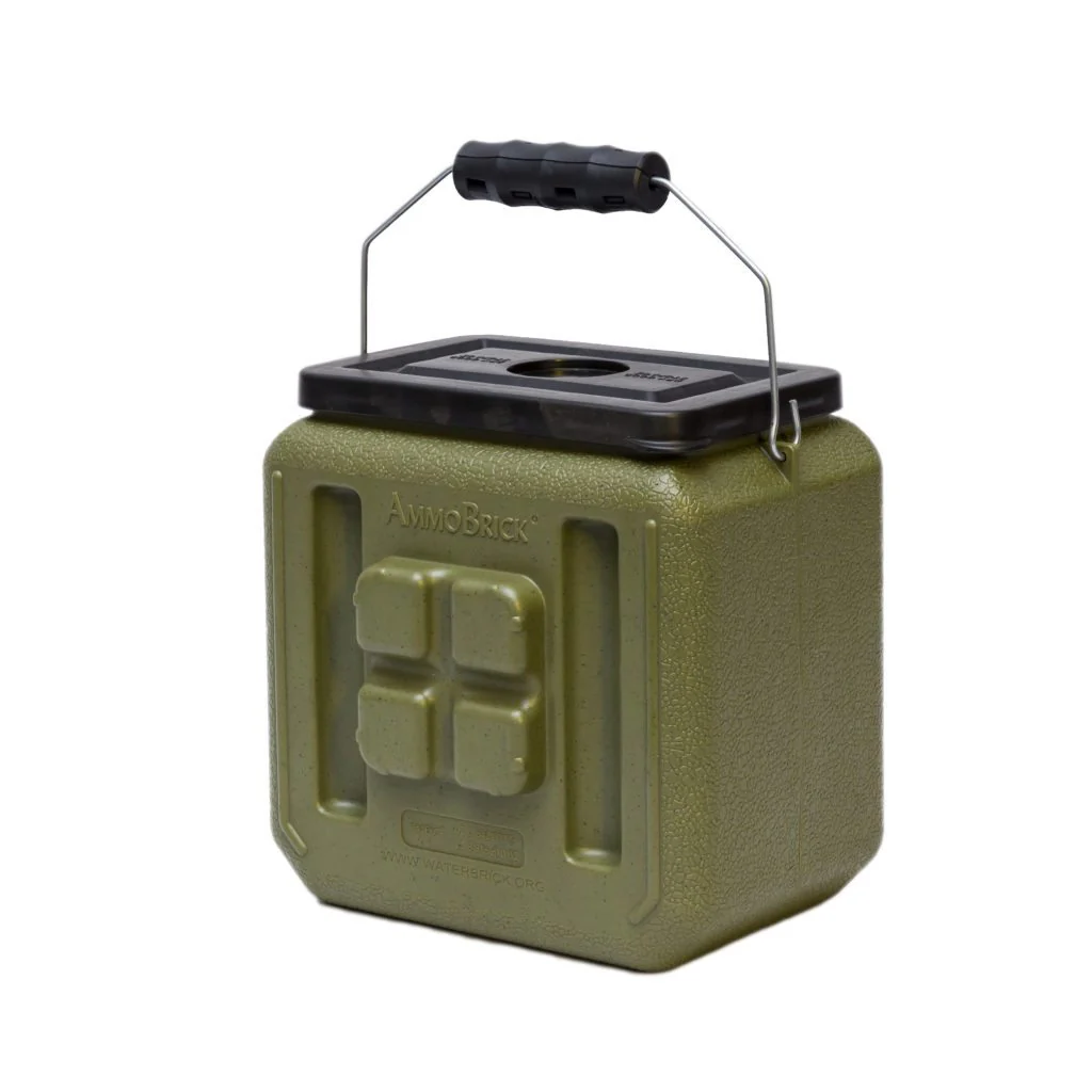 Half AmmoBrick Olive by WaterBrick - 5-Pack - Image 4