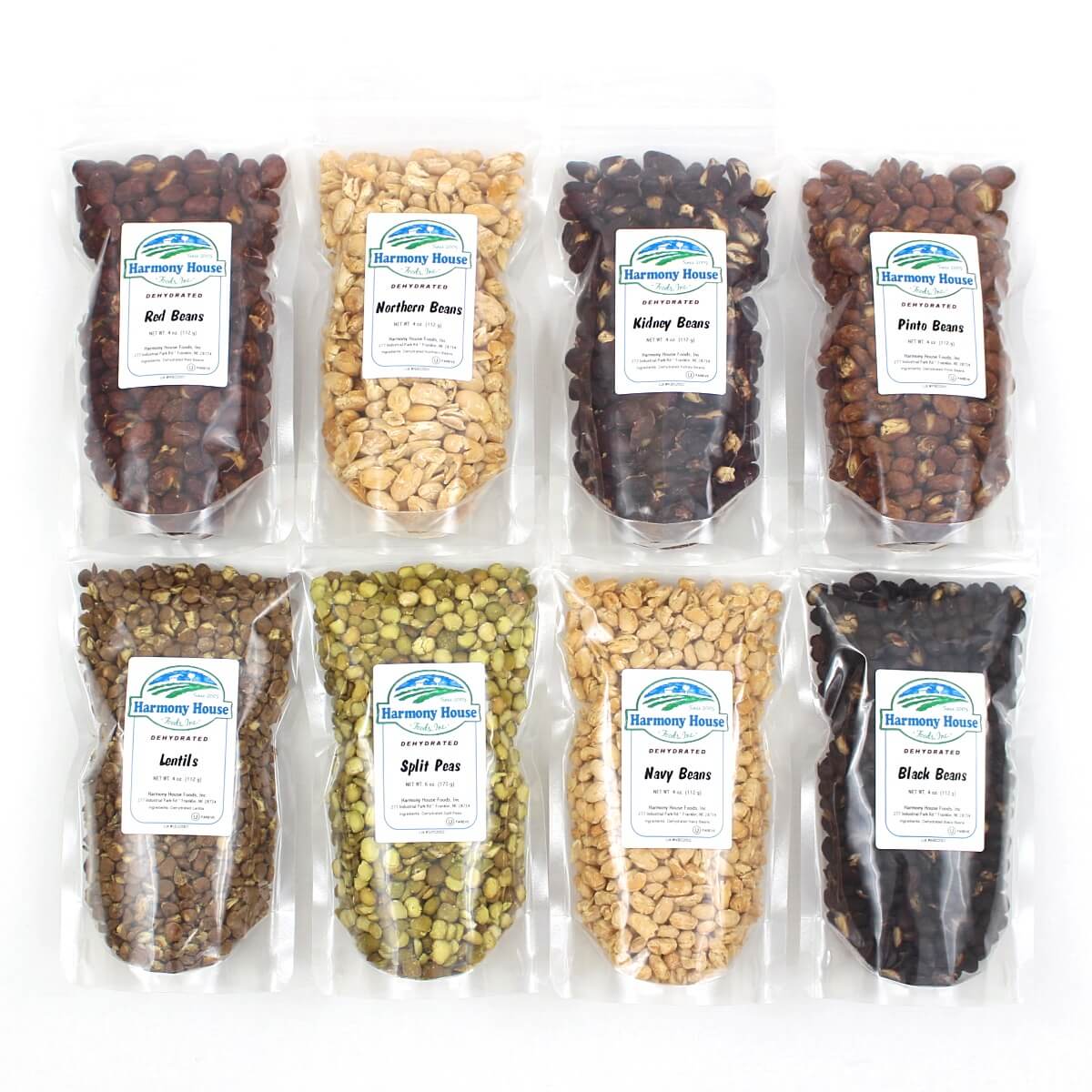 Harmony House Bean and Legume Sampler (8 Zip Pouches) - Image 3