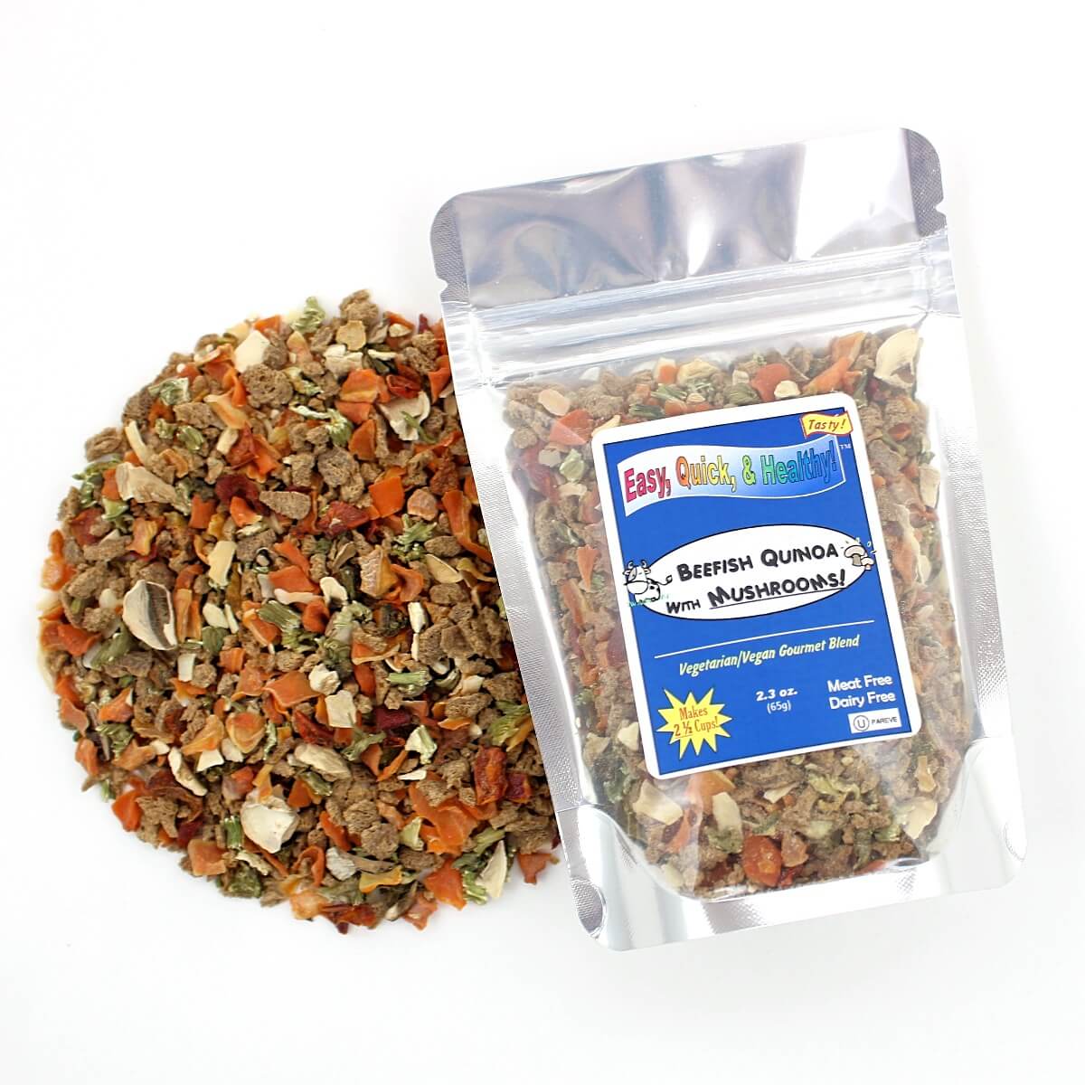 Harmony House Beefish Quinoa with Mushrooms (2.30 oz) - Image 3