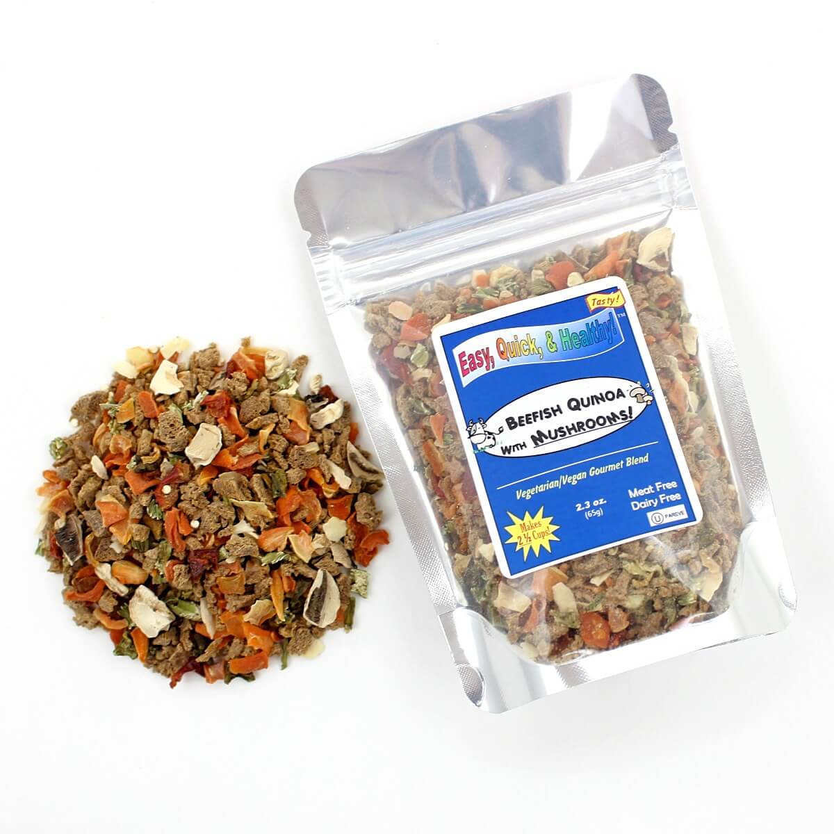 Harmony House Beefish Quinoa with Mushrooms (2.30 oz) - Image 4