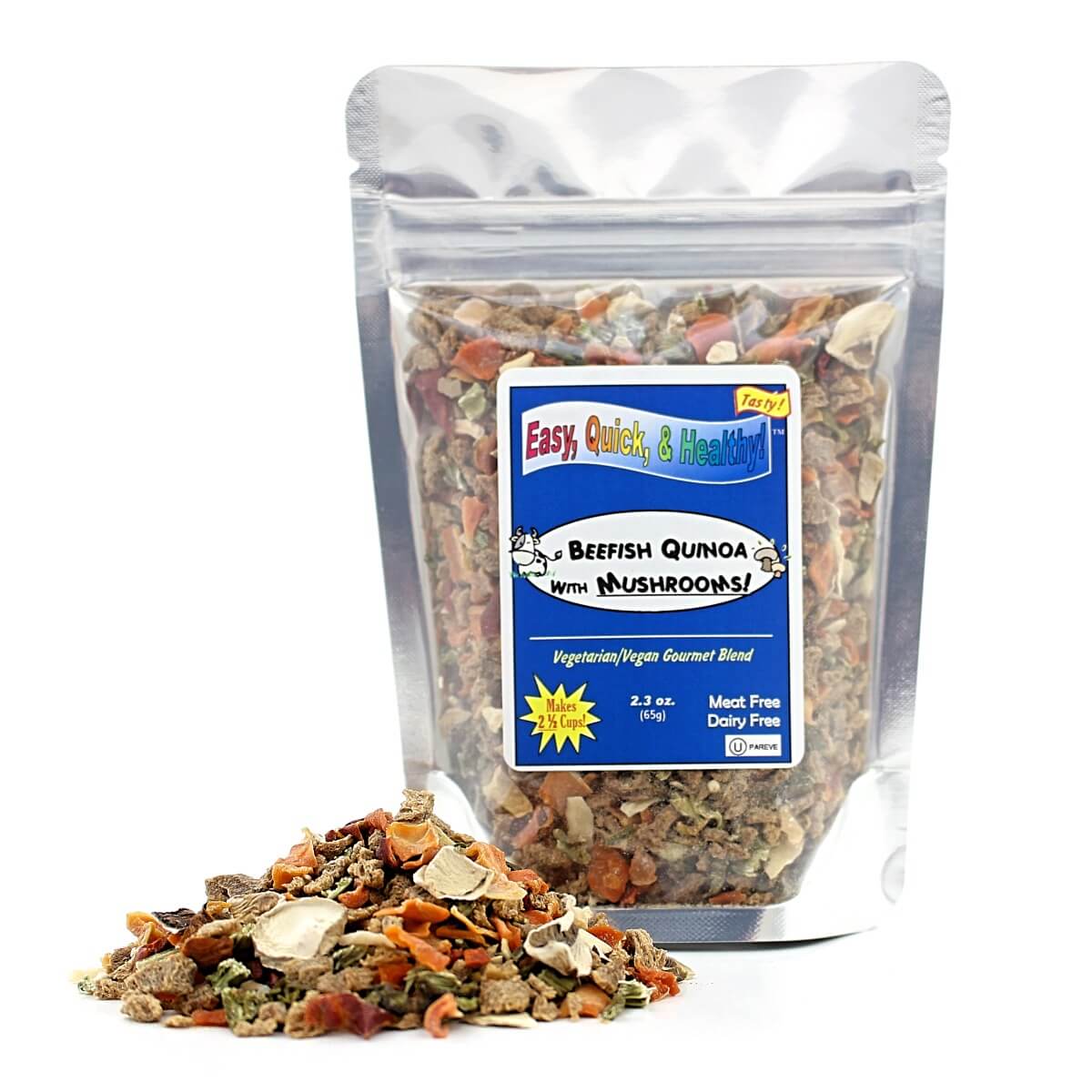 Harmony House Beefish Quinoa with Mushrooms (2.30 oz) - Image 5