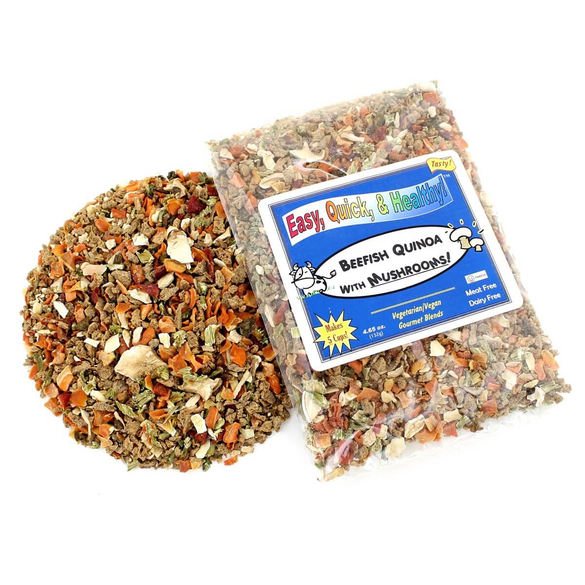 Harmony House Beefish Quinoa with Mushrooms (4.65 oz) - Image 3