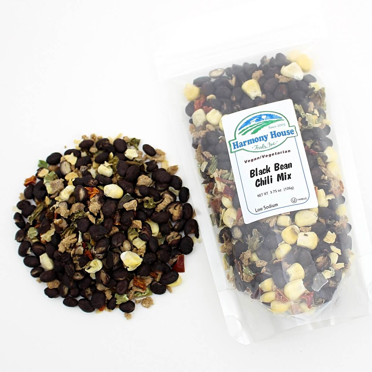 Harmony House Black Bean Chili Mix - Plain (3.75 oz) - Image 4
