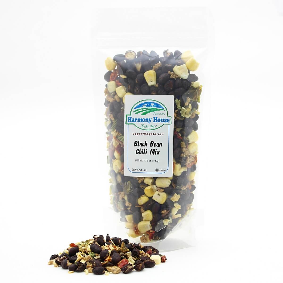 Harmony House Black Bean Chili Mix - Plain (3.75 oz) - Image 5