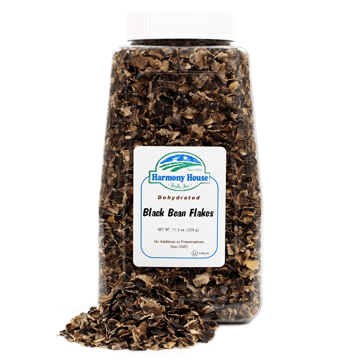 Harmony House Black Bean Flakes (11.5 oz) - Image 3
