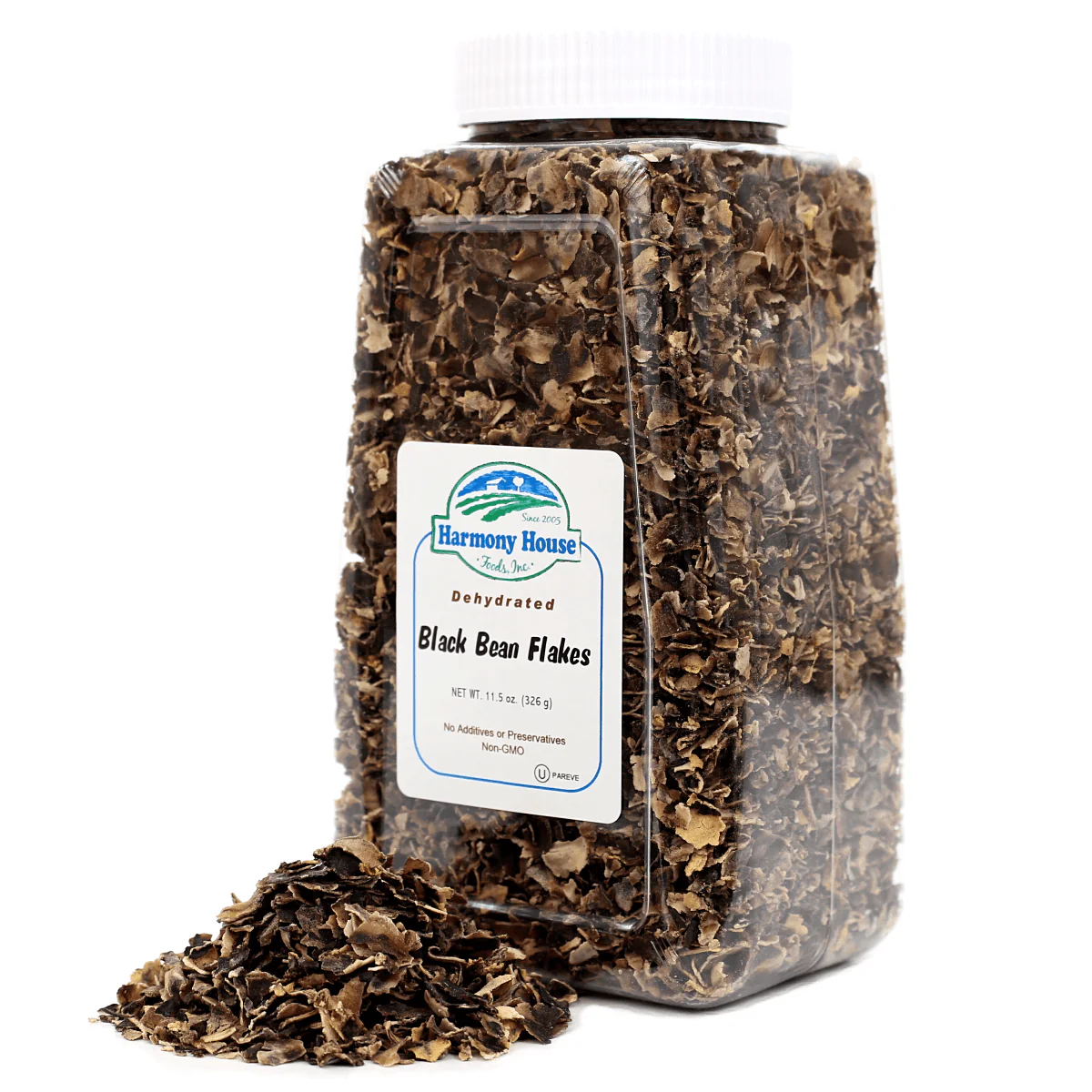 Harmony House Black Bean Flakes (11.5 oz) - Image 4