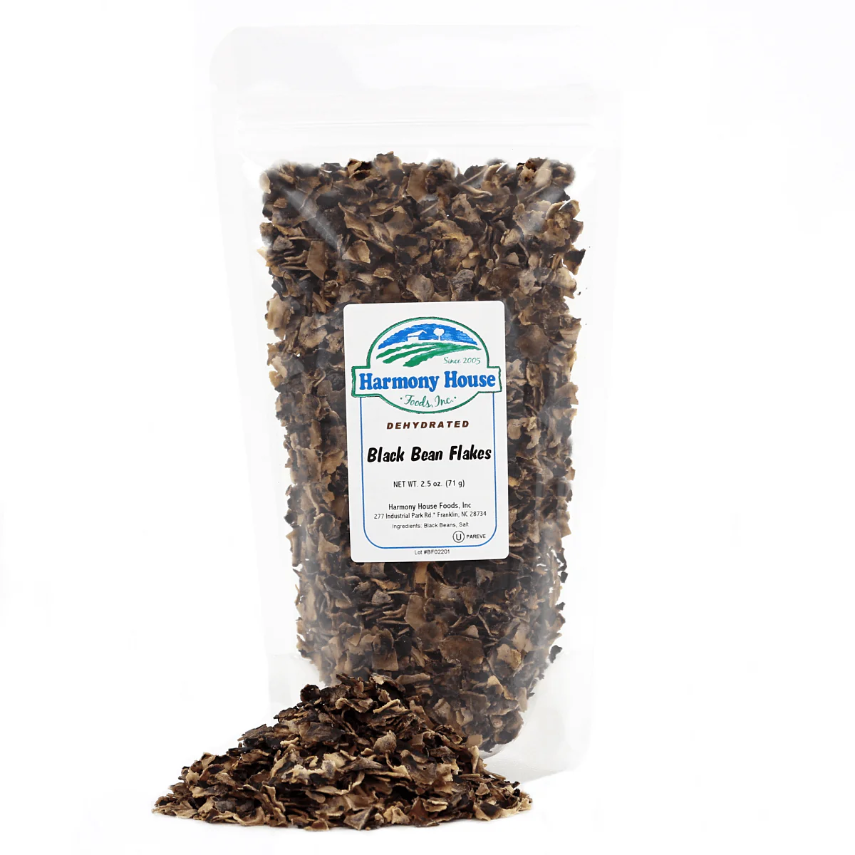 Harmony House Black Bean Flakes (2.5 oz) - Image 4