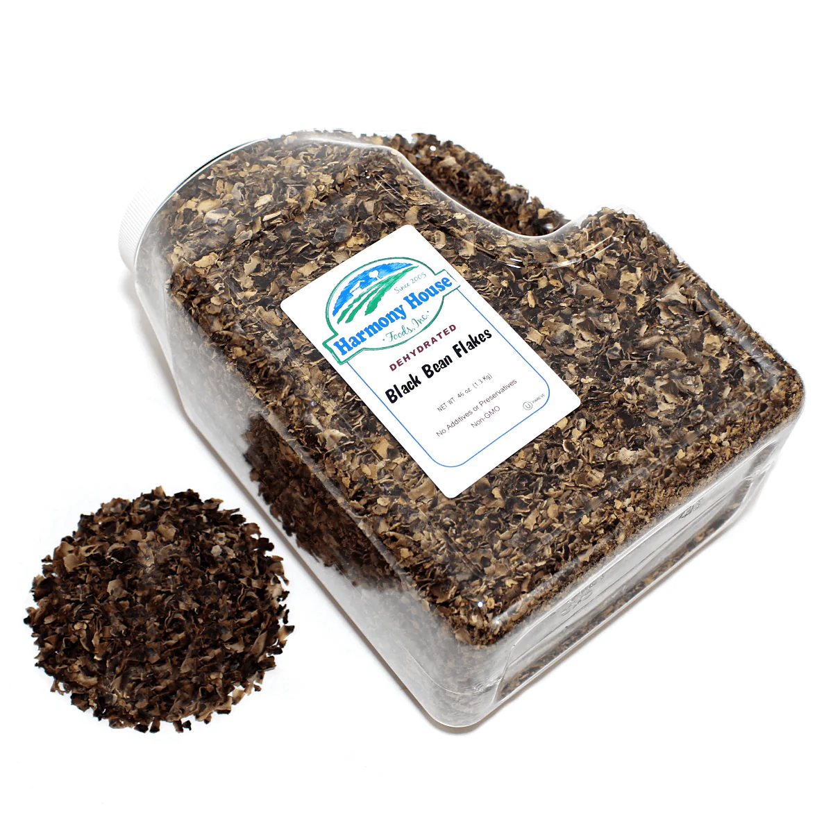 Harmony House Black Bean Flakes (46 oz) - Image 3