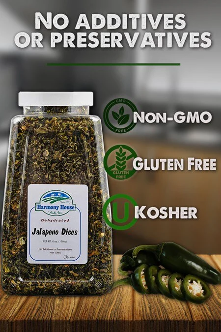 Harmony House Dried Jalapeno Dices (1.5 oz.) - Image 5