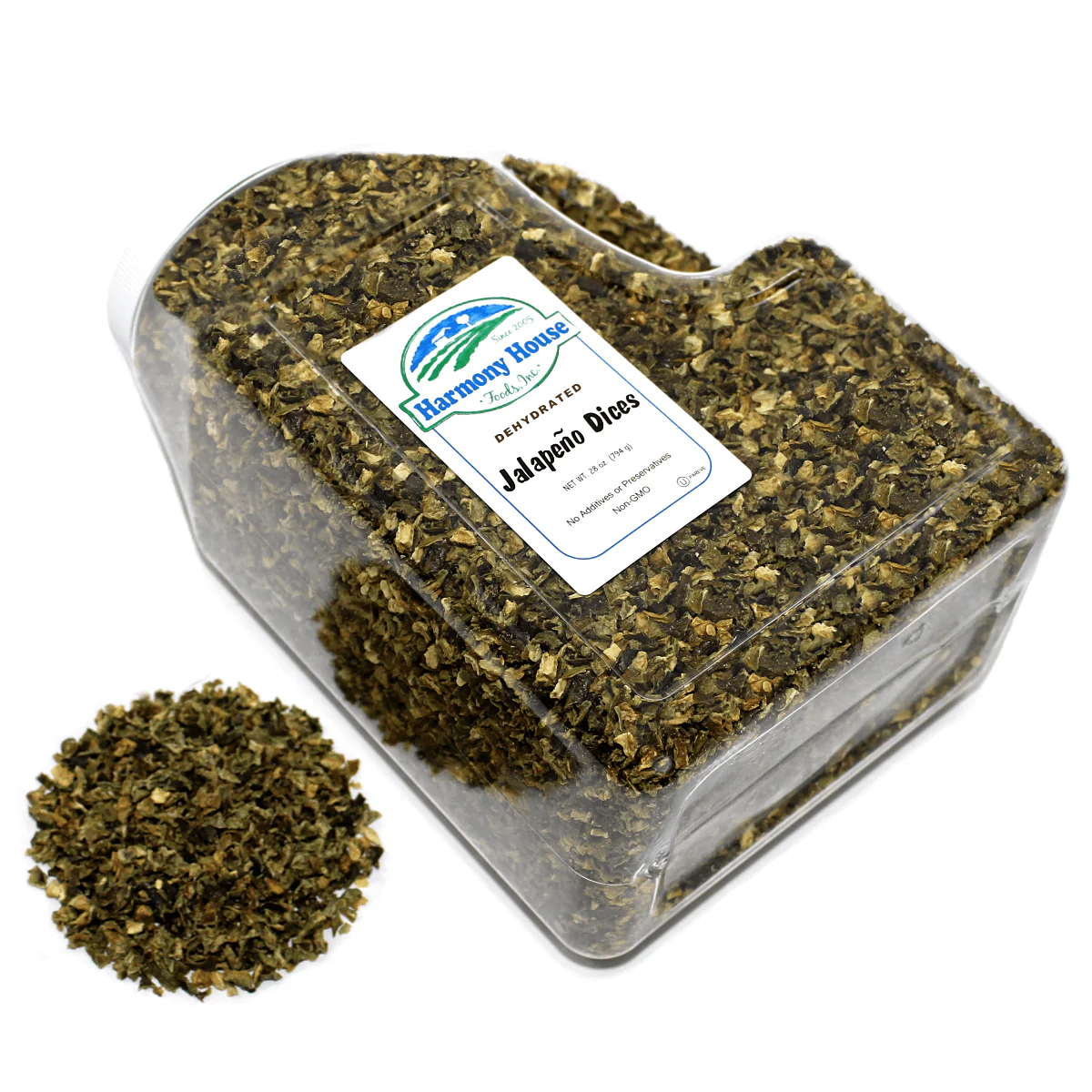 Harmony House Dried Jalapeno Dices (28 oz.) - Image 2