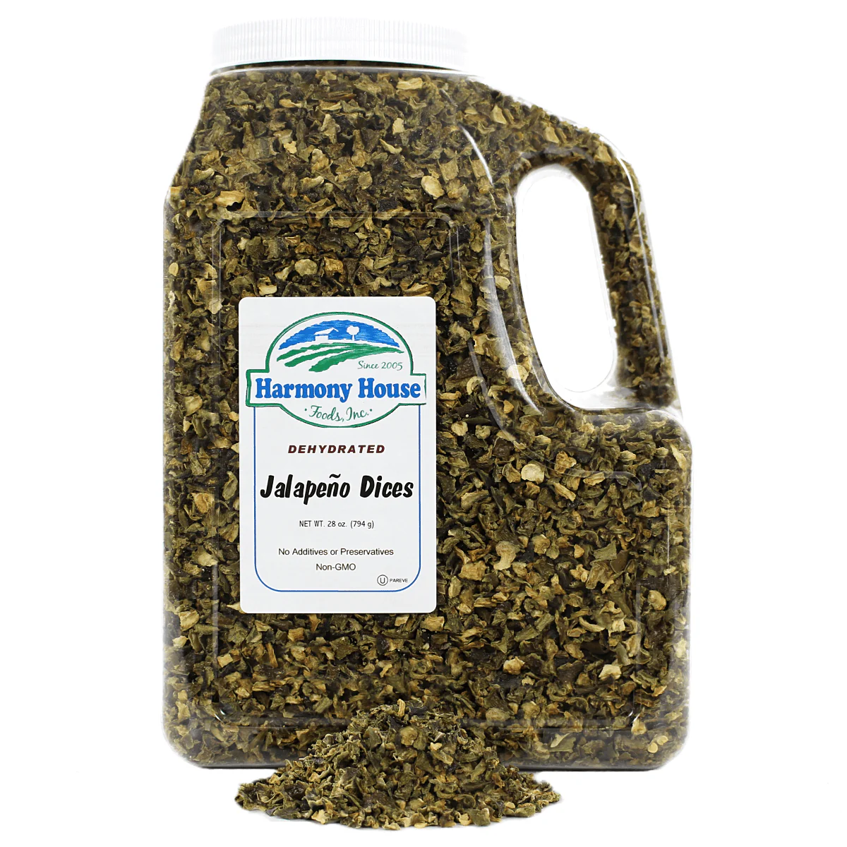 Harmony House Dried Jalapeno Dices (28 oz.) - Image 3