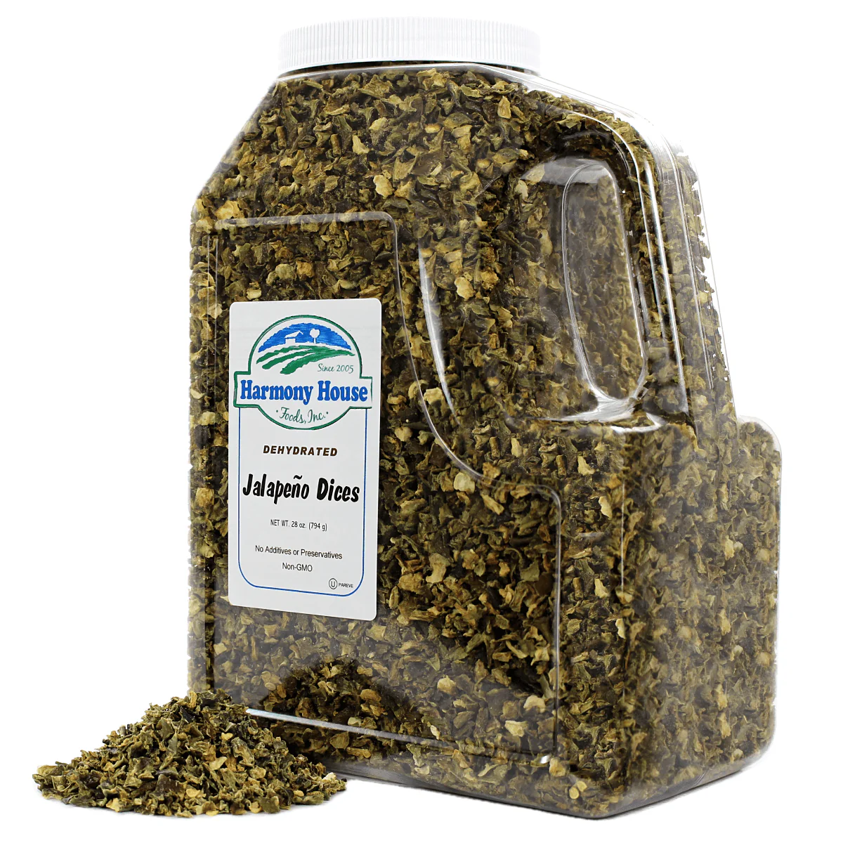 Harmony House Dried Jalapeno Dices (28 oz.) - Image 4