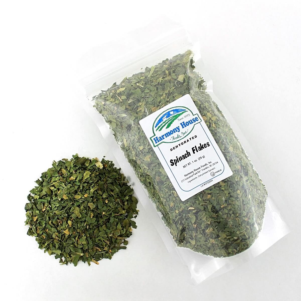 Harmony House Dried Spinach Flakes (1 oz.) - Image 4
