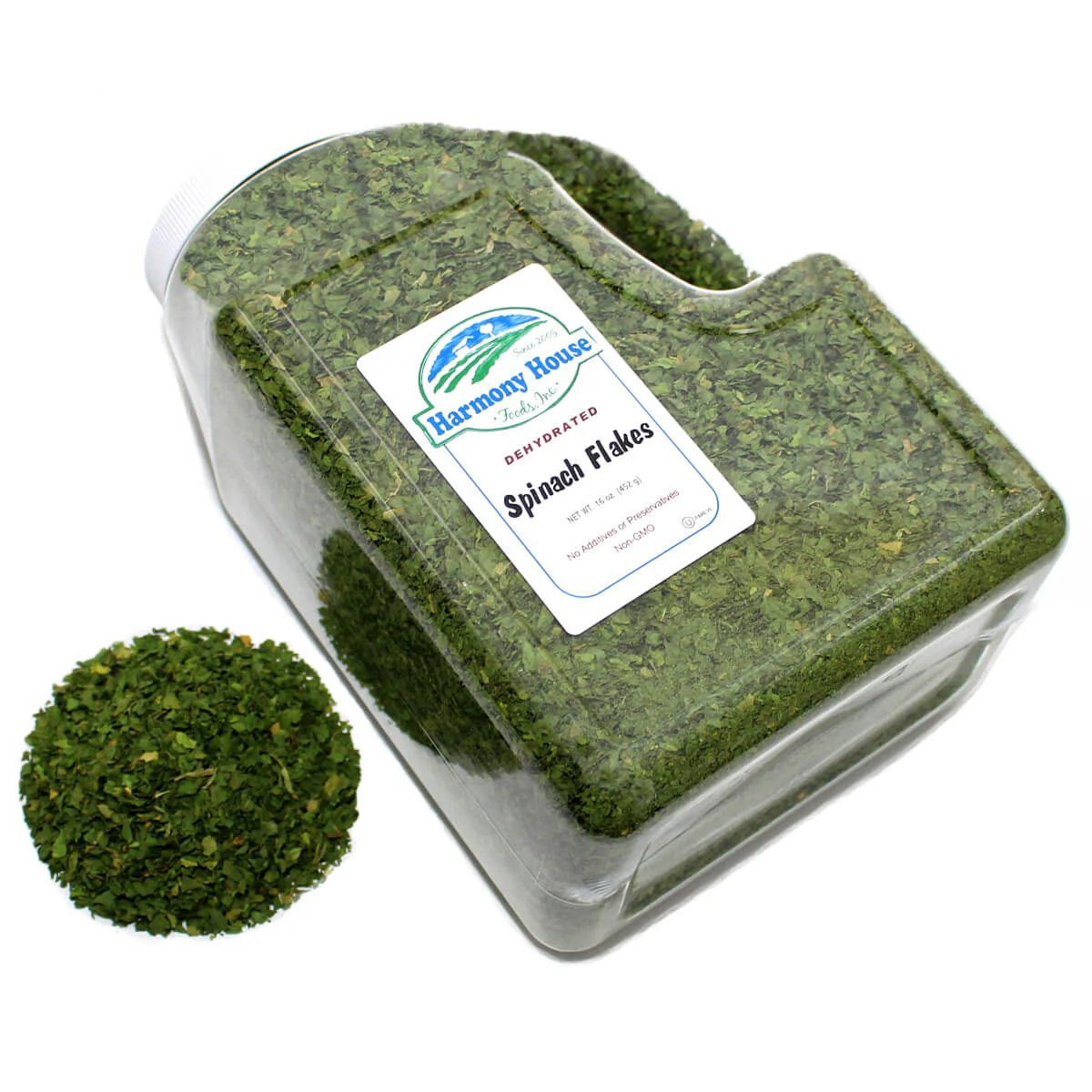 Harmony House Dried Spinach Flakes (16 oz.) - Image 4