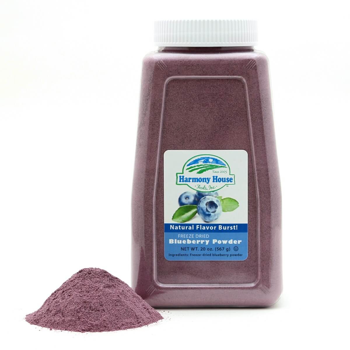 Harmony House Freeze Dried Blueberry Powder (4 Cups / 64 Tbs) - Image 3