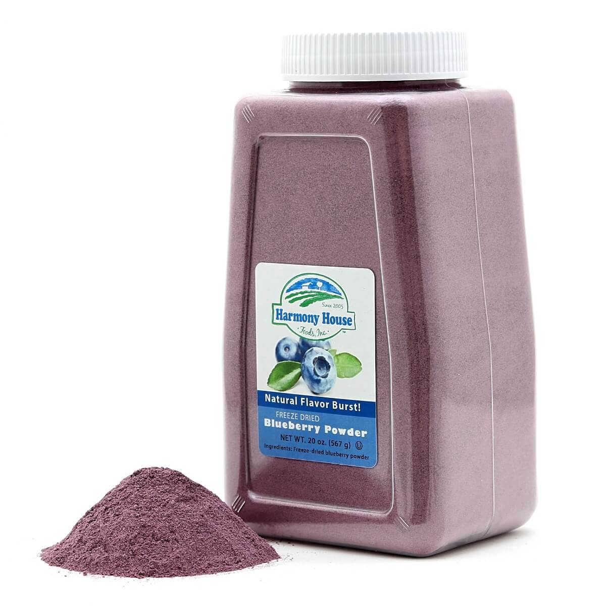 Harmony House Freeze Dried Blueberry Powder (4 Cups / 64 Tbs) - Image 4