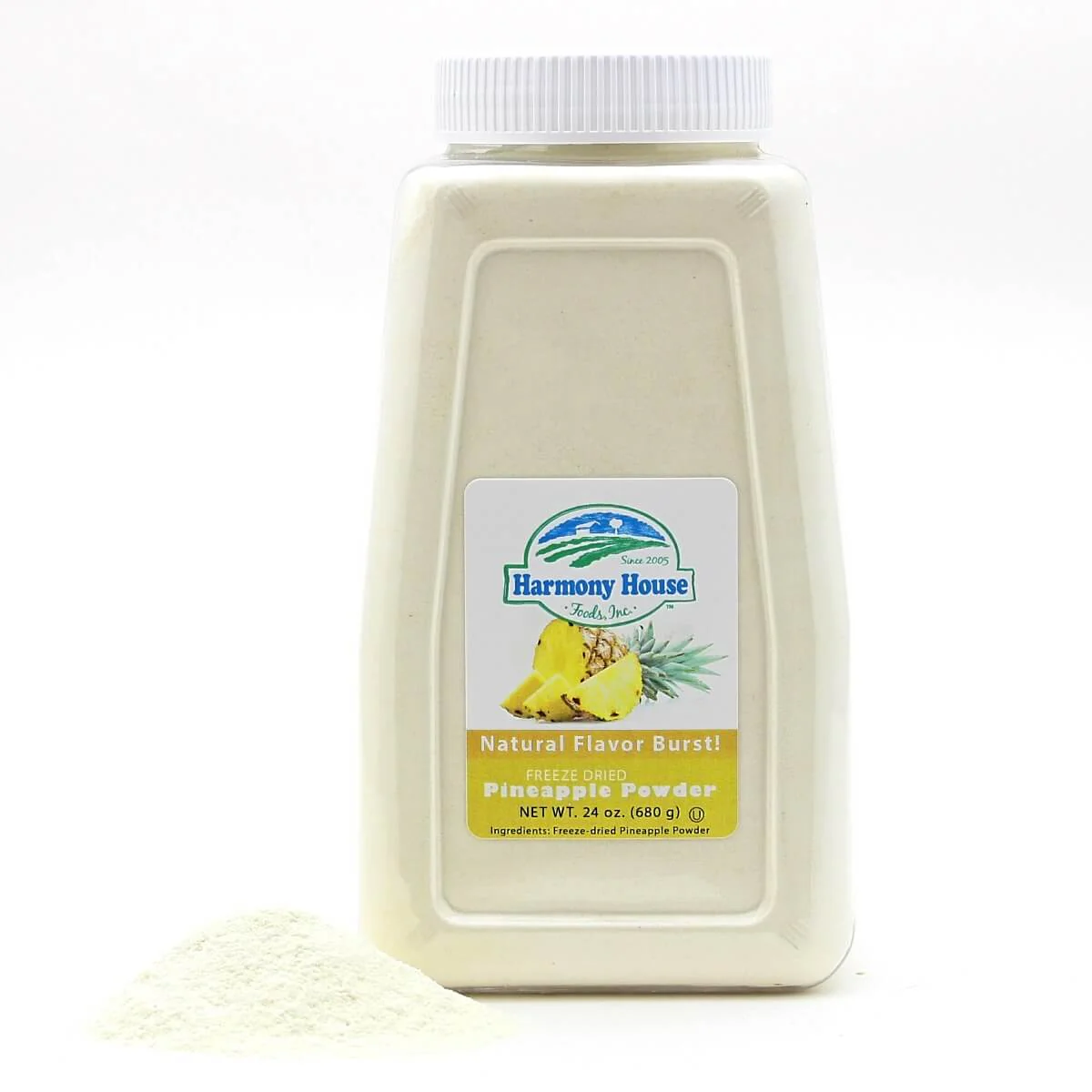 Harmony House Freeze Dried Pineapple Powder (4 Cups / 64 Tbs) - Image 3