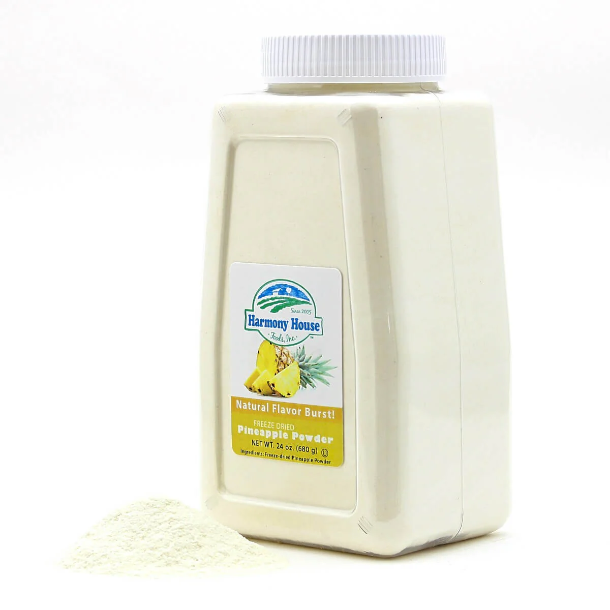 Harmony House Freeze Dried Pineapple Powder (4 Cups / 64 Tbs) - Image 4