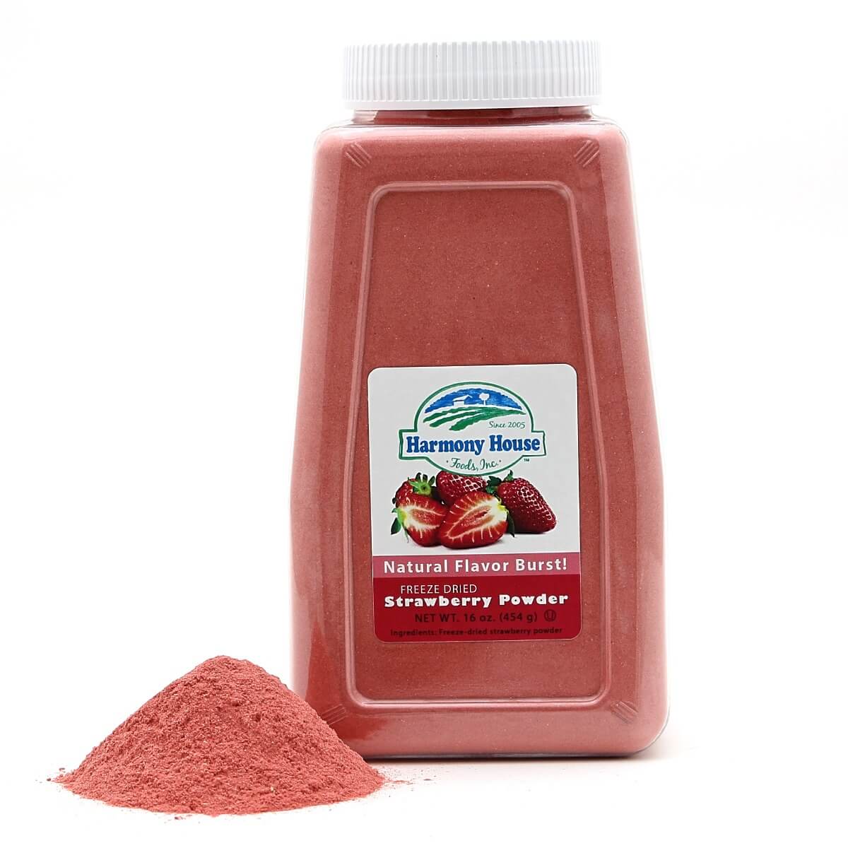 Harmony House Freeze Dried Strawberry Powder (4 Cups / 64 Tbs) - Image 3