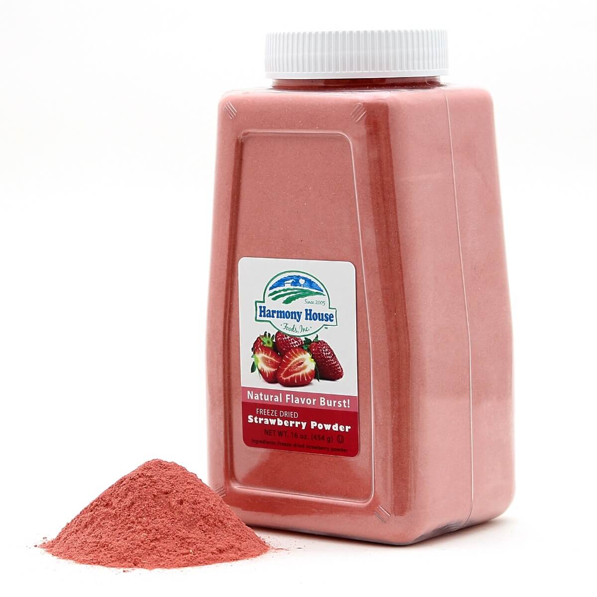 Harmony House Freeze Dried Strawberry Powder (4 Cups / 64 Tbs) - Image 4