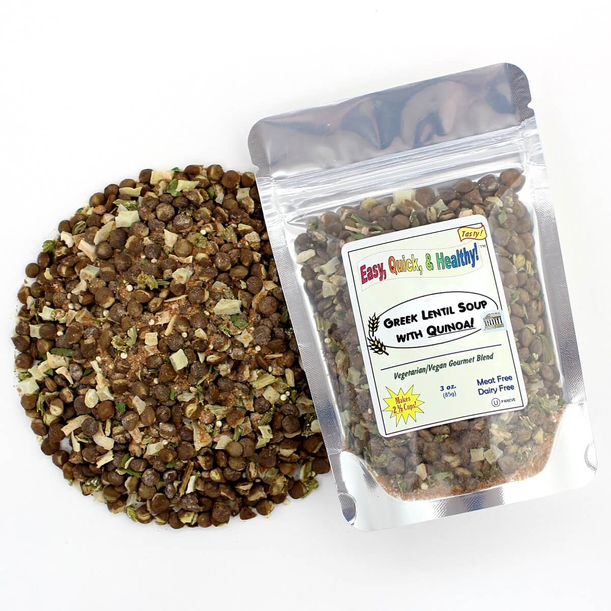 Harmony House Greek Lentil Soup with Quinoa (3 oz) - Image 3