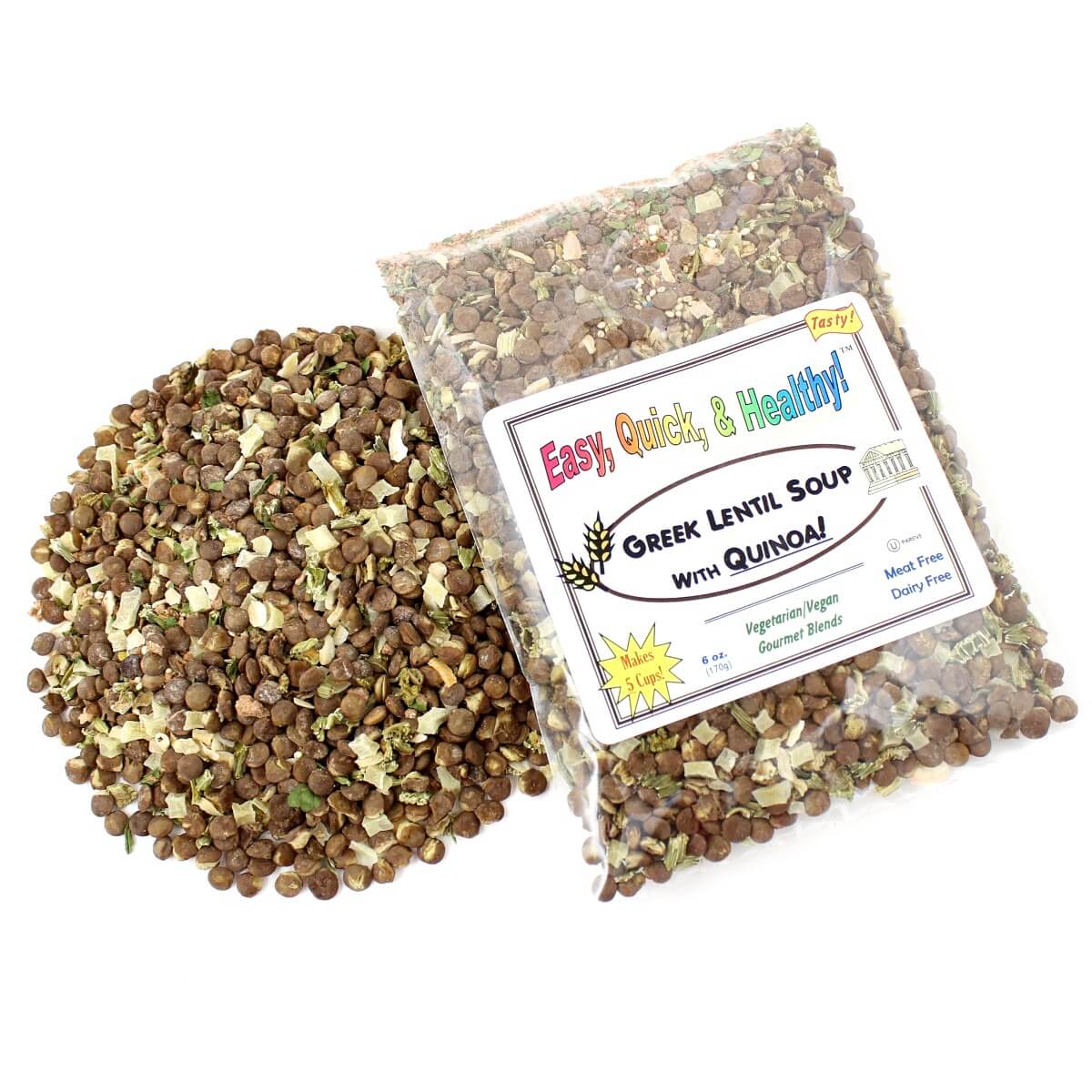 Harmony House Greek Lentil Soup with Quinoa (6 oz) - Image 3
