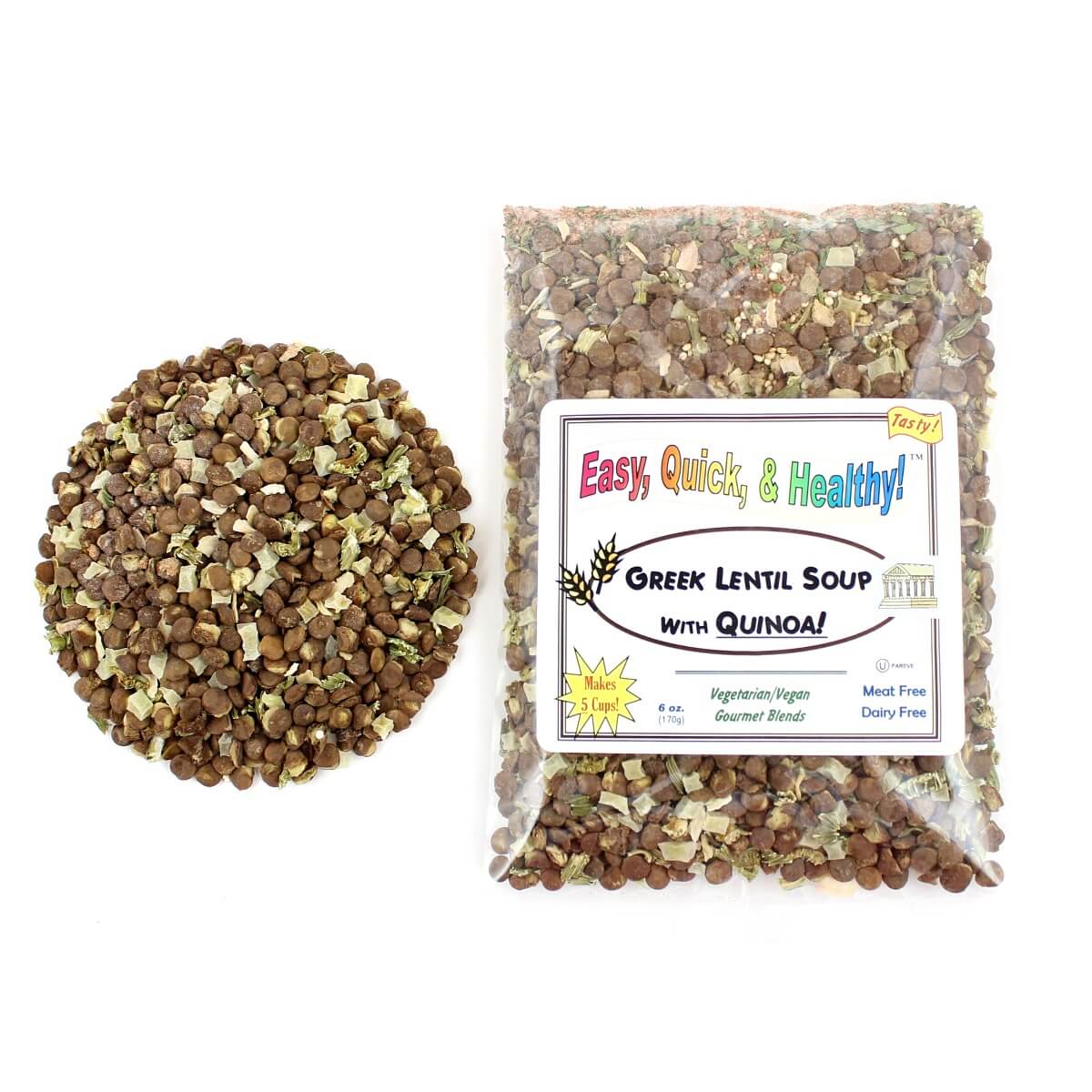 Harmony House Greek Lentil Soup with Quinoa (6 oz) - Image 4