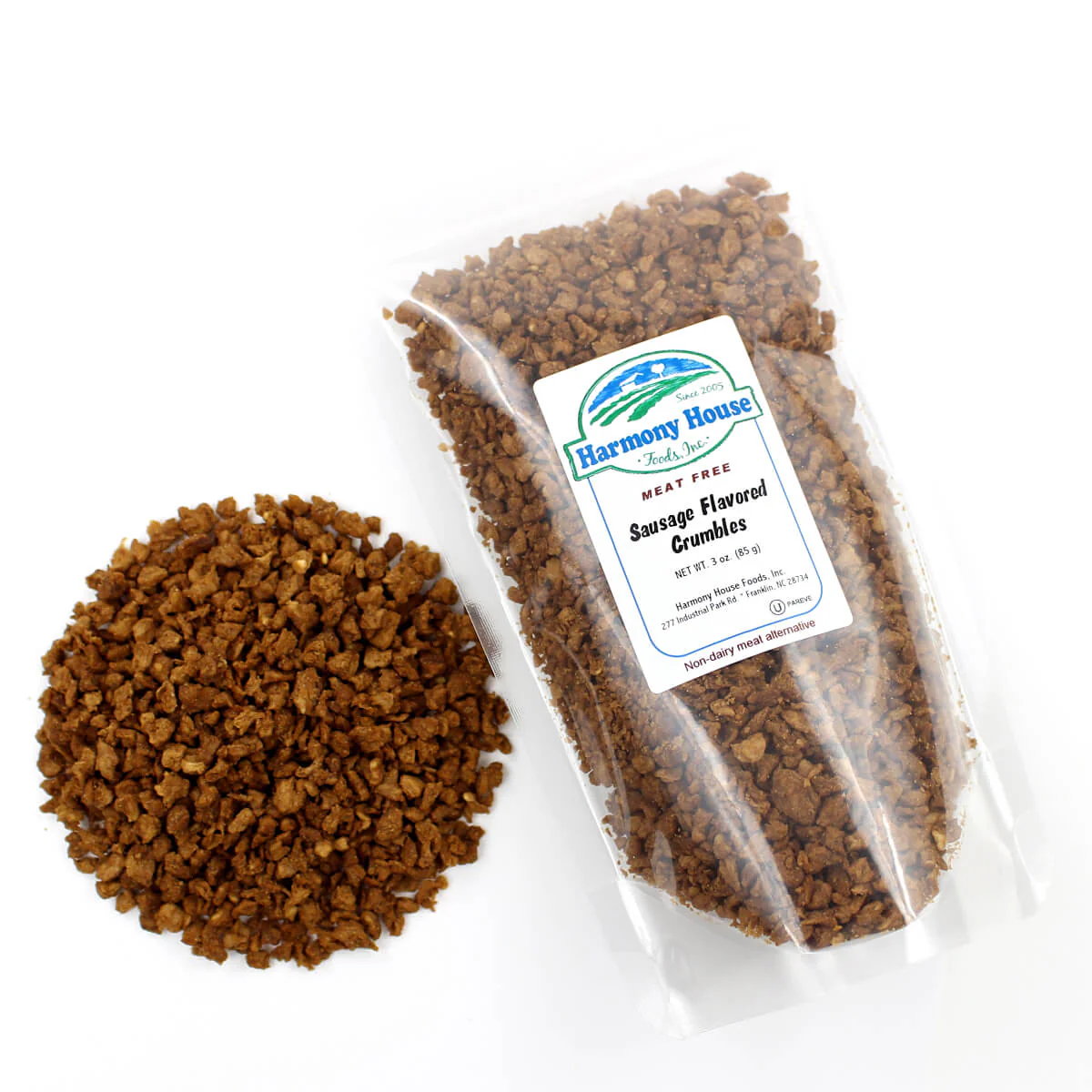 Harmony House Sausage Flavored Crumbles (3 oz) - Image 4