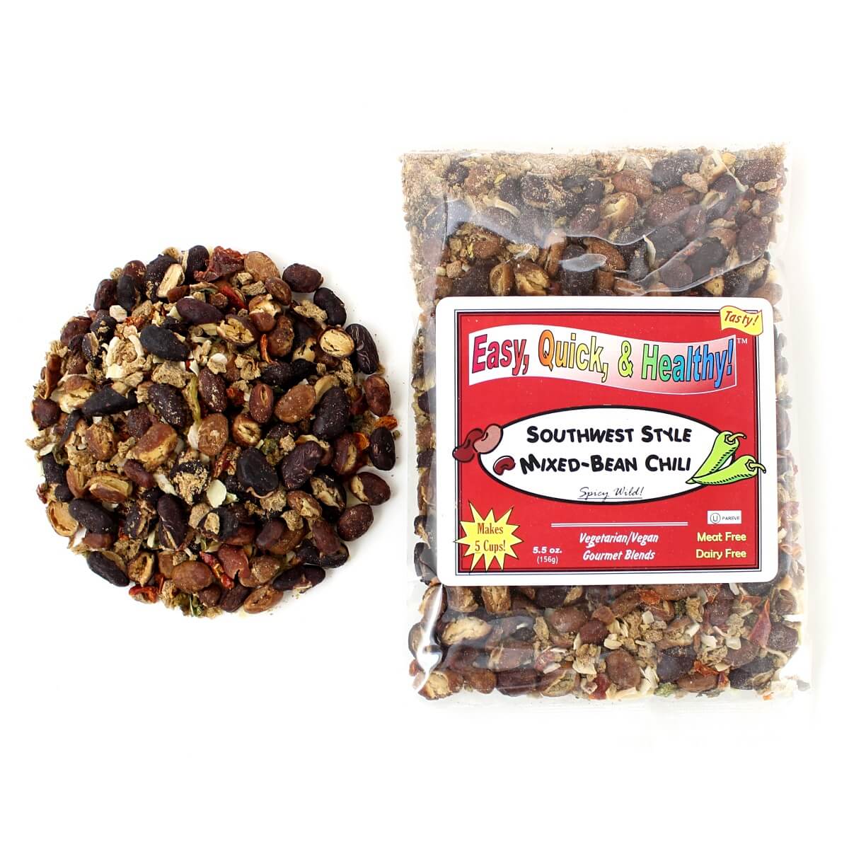 Harmony House Southwest Style Mixed Bean Chili (5.5 oz) - Image 4
