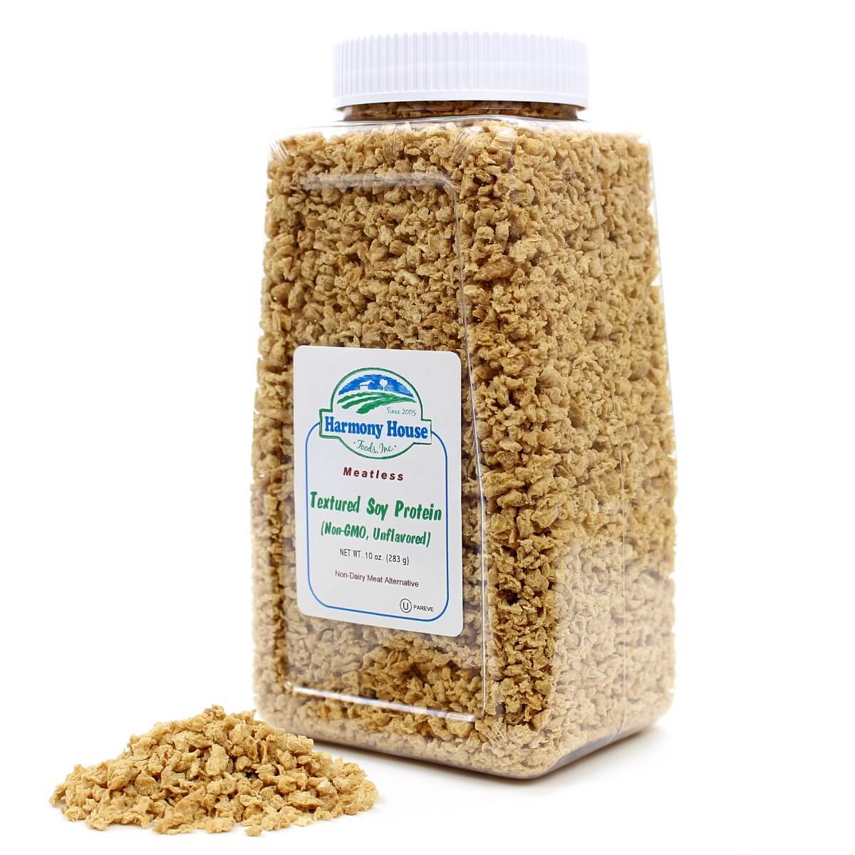 Harmony House Textured Soy Protein (Non-GMO, Unflavored) (10 oz) - Image 3