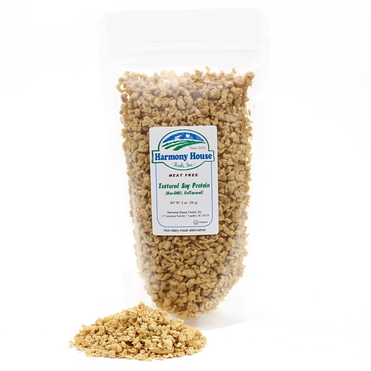 Harmony House Textured Soy Protein (Non-GMO, Unflavored) (2 oz) - Image 4