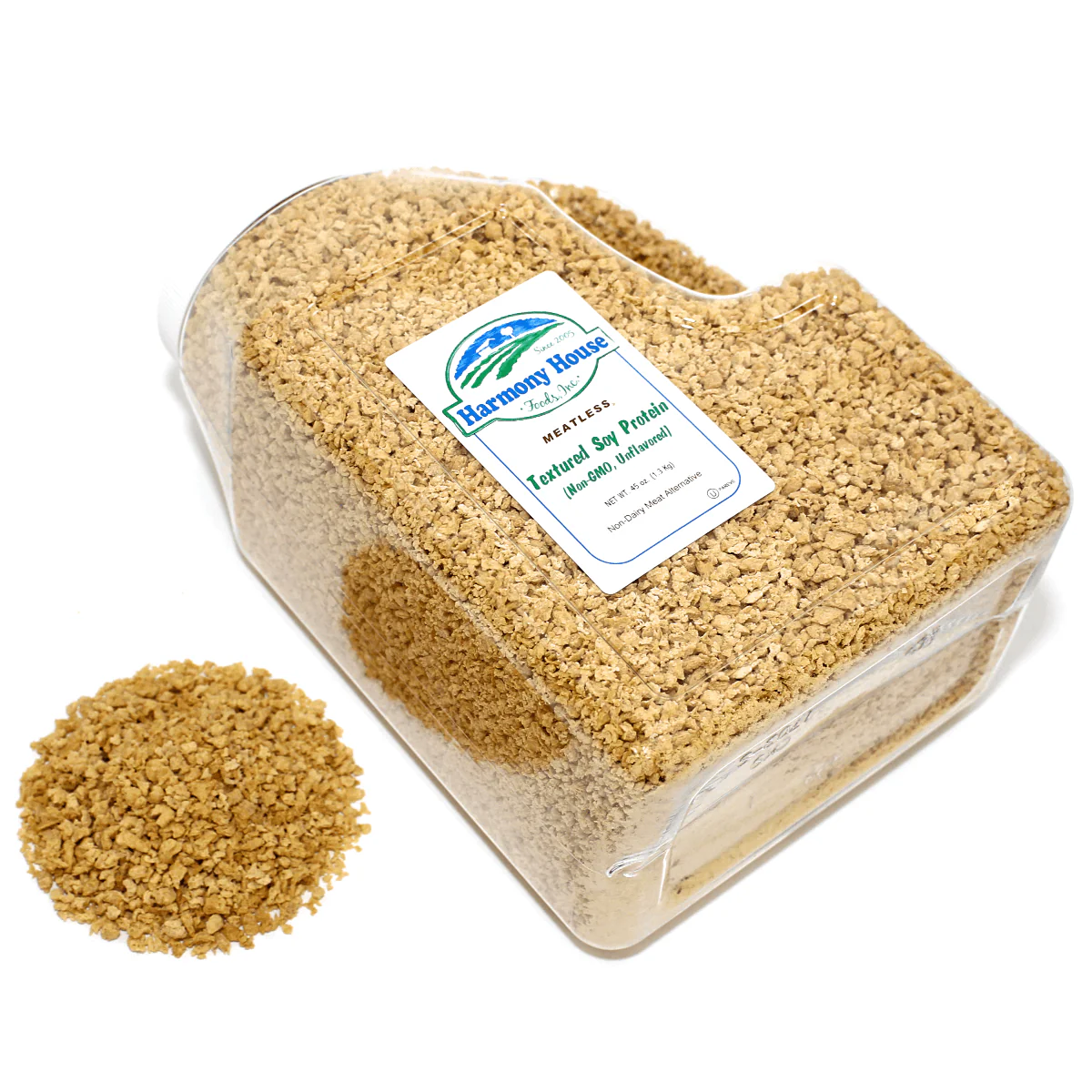 Harmony House Textured Soy Protein (Non-GMO, Unflavored) (45 oz) - Image 4