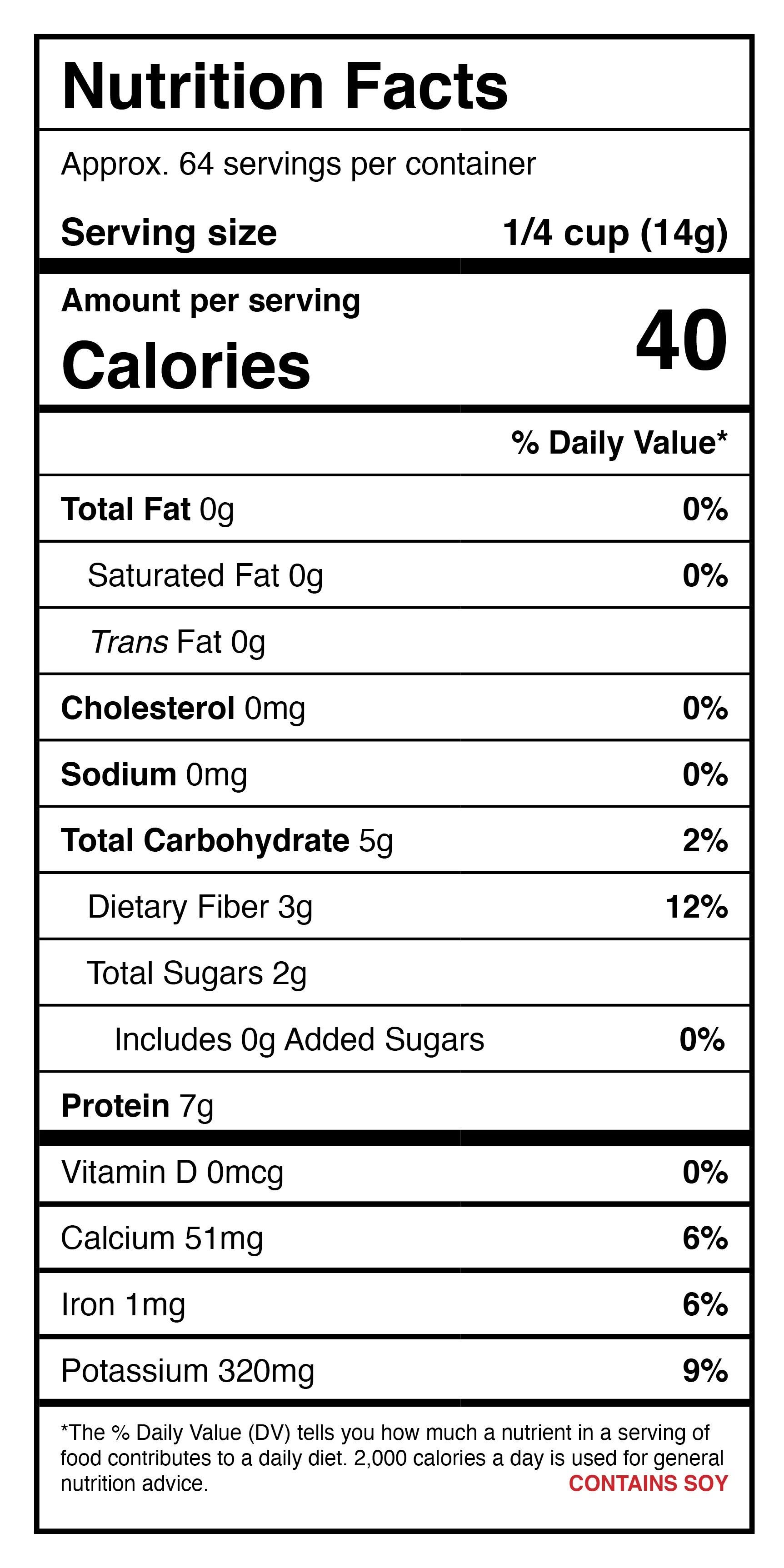 Harmony House Textured Soy Protein (Non-GMO, Unflavored) (45 oz) - Image 6