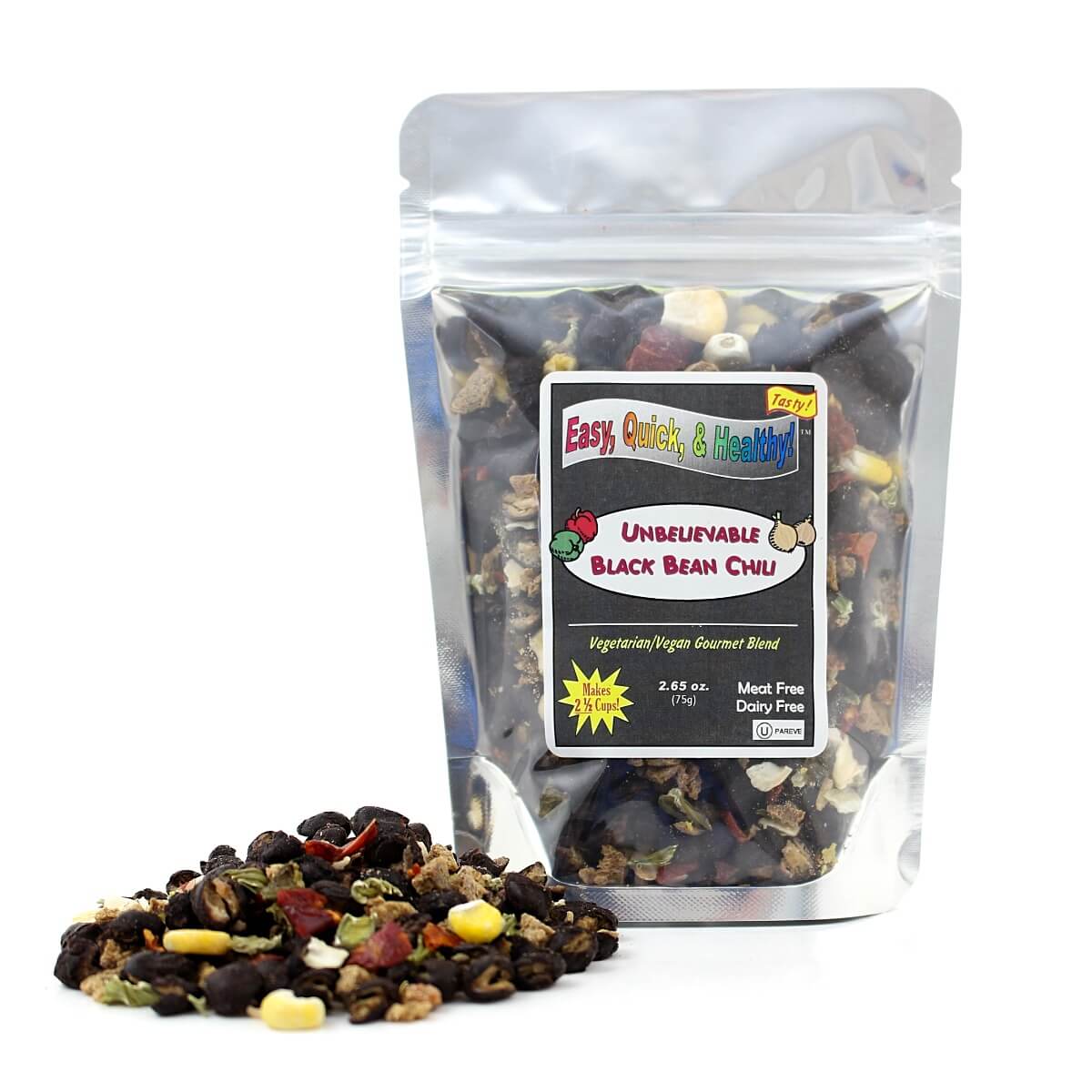 Harmony House Unbelievable Black Bean Chili (2.65 oz) - Image 5