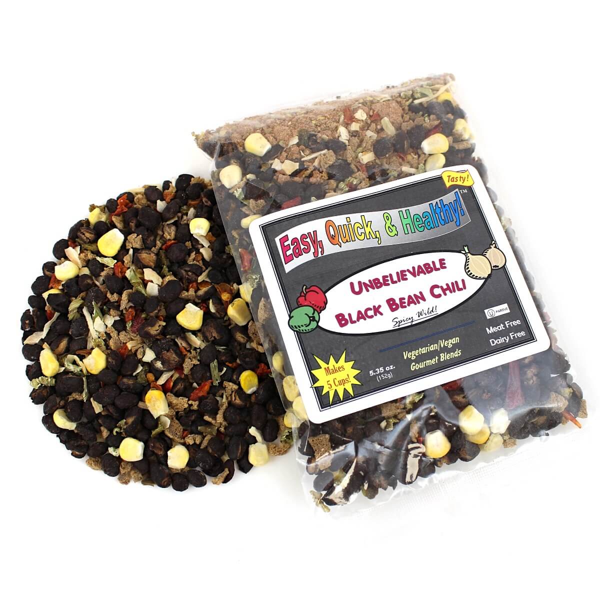 Harmony House Unbelievable Black Bean Chili (5.35 oz) - Image 3