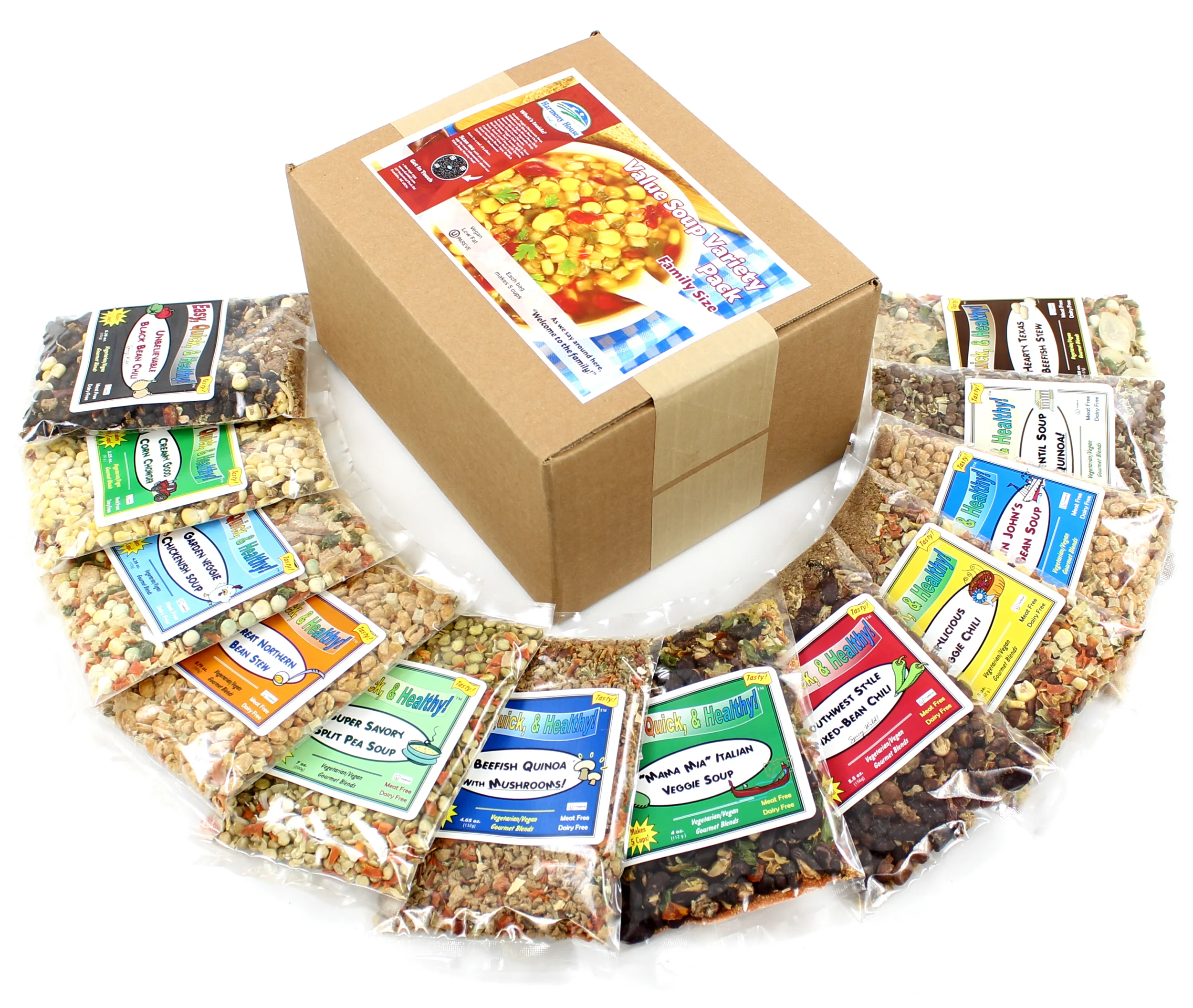 Harmony House Value Soup Variety Pack (12 Bags) - Image 2