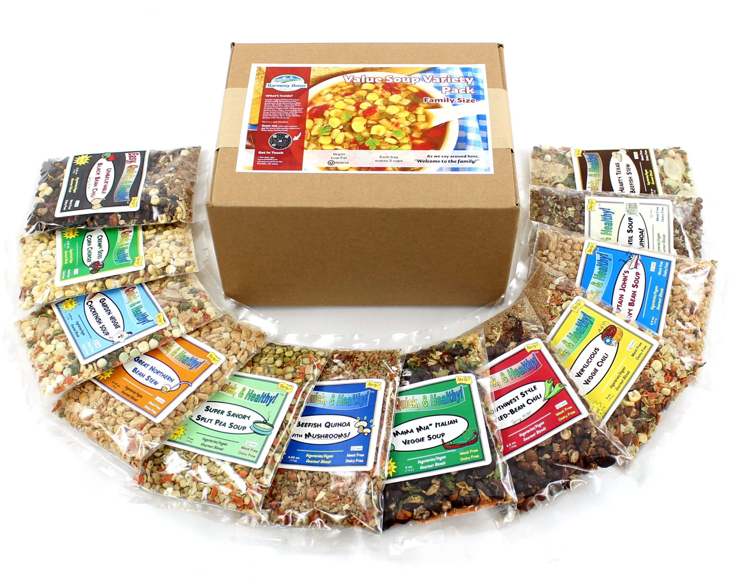 Harmony House Value Soup Variety Pack (12 Bags) - Image 3