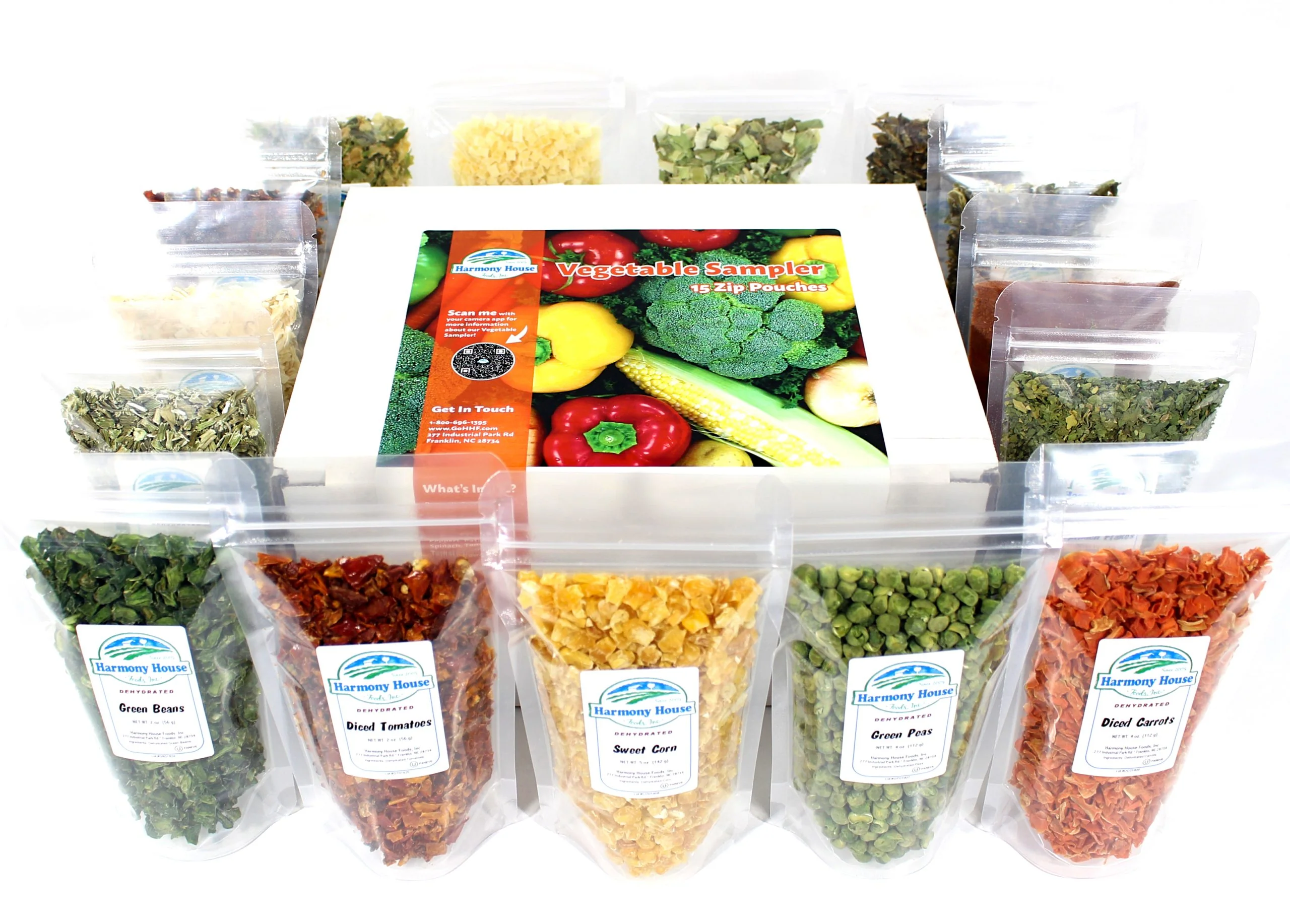 Harmony House Vegetable Sampler (15 Zip Pouches)
