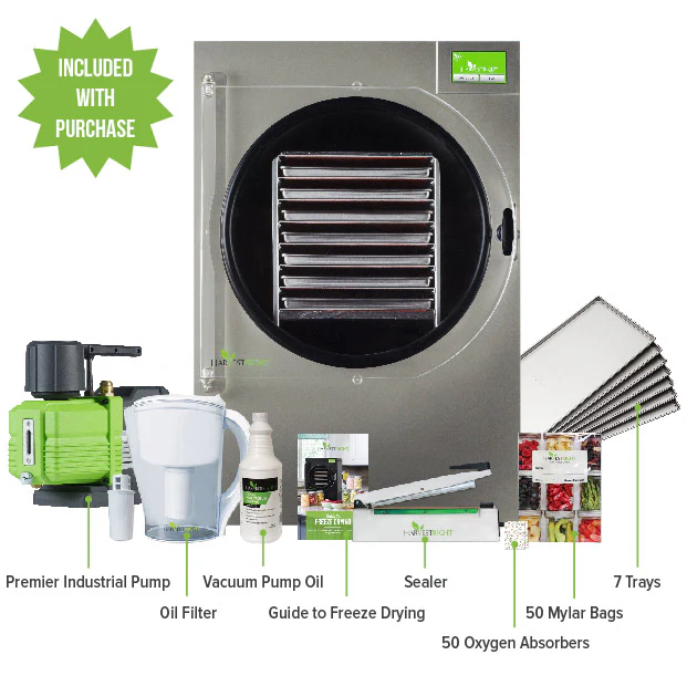 Harvest Right - X-LARGE HOME FREEZE DRYER STAINLESS STEEL 7 TRAY W MYLAR STARTER KIT - Image 4