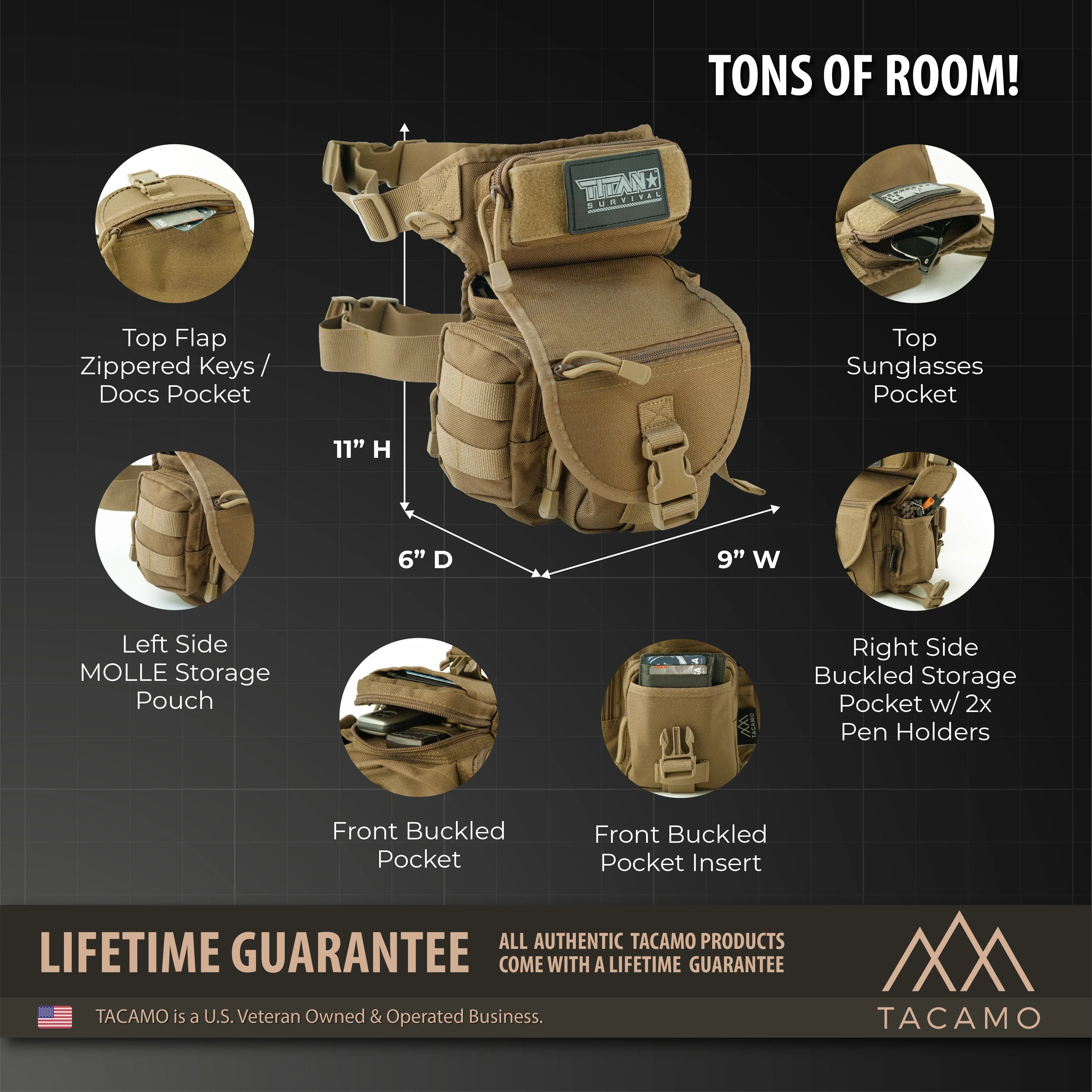 HB10 10L Tactical Drop Leg Bag - Image 3