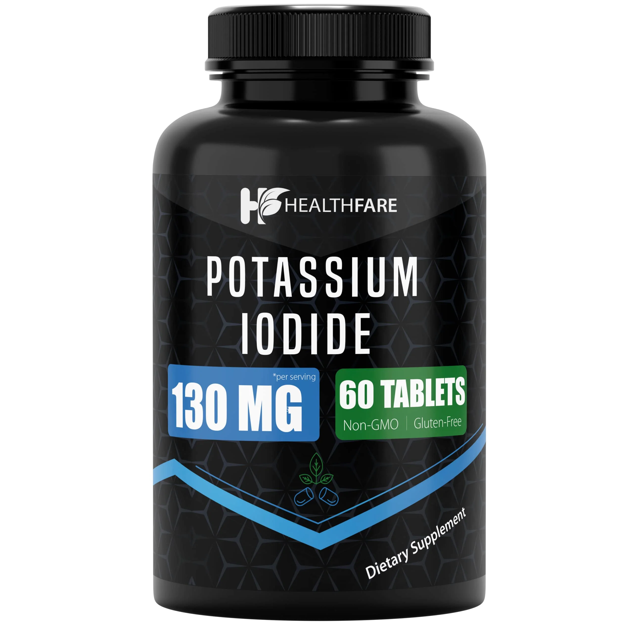 HealthFare Potassium Iodide Tablets - 60 Count 130 mg KI Pills 6-Pack - 360 Total Tablets - Image 2