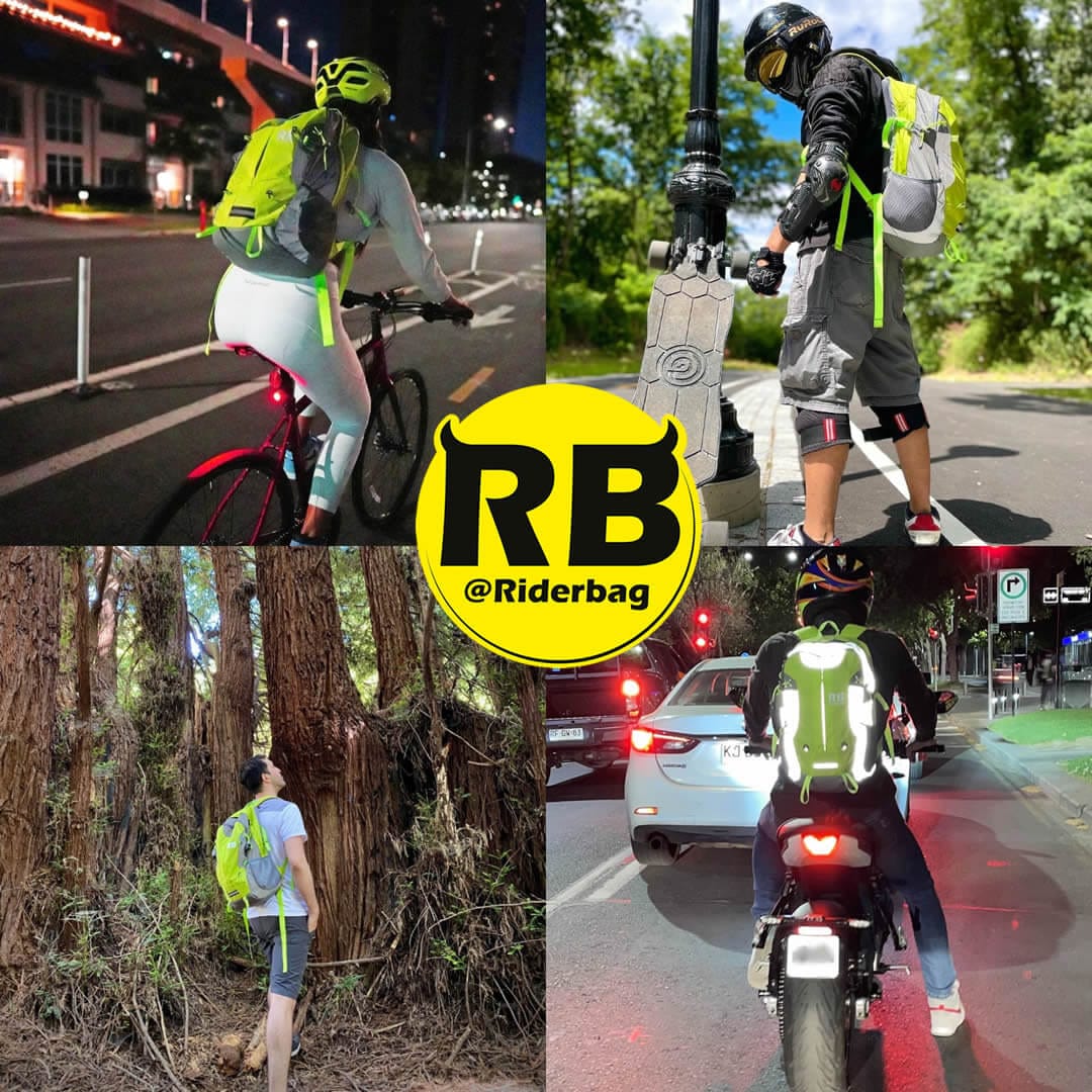 Hi Vis Reflective Commuter Bike Backpack | Riderbag Reflektor35 - Image 3