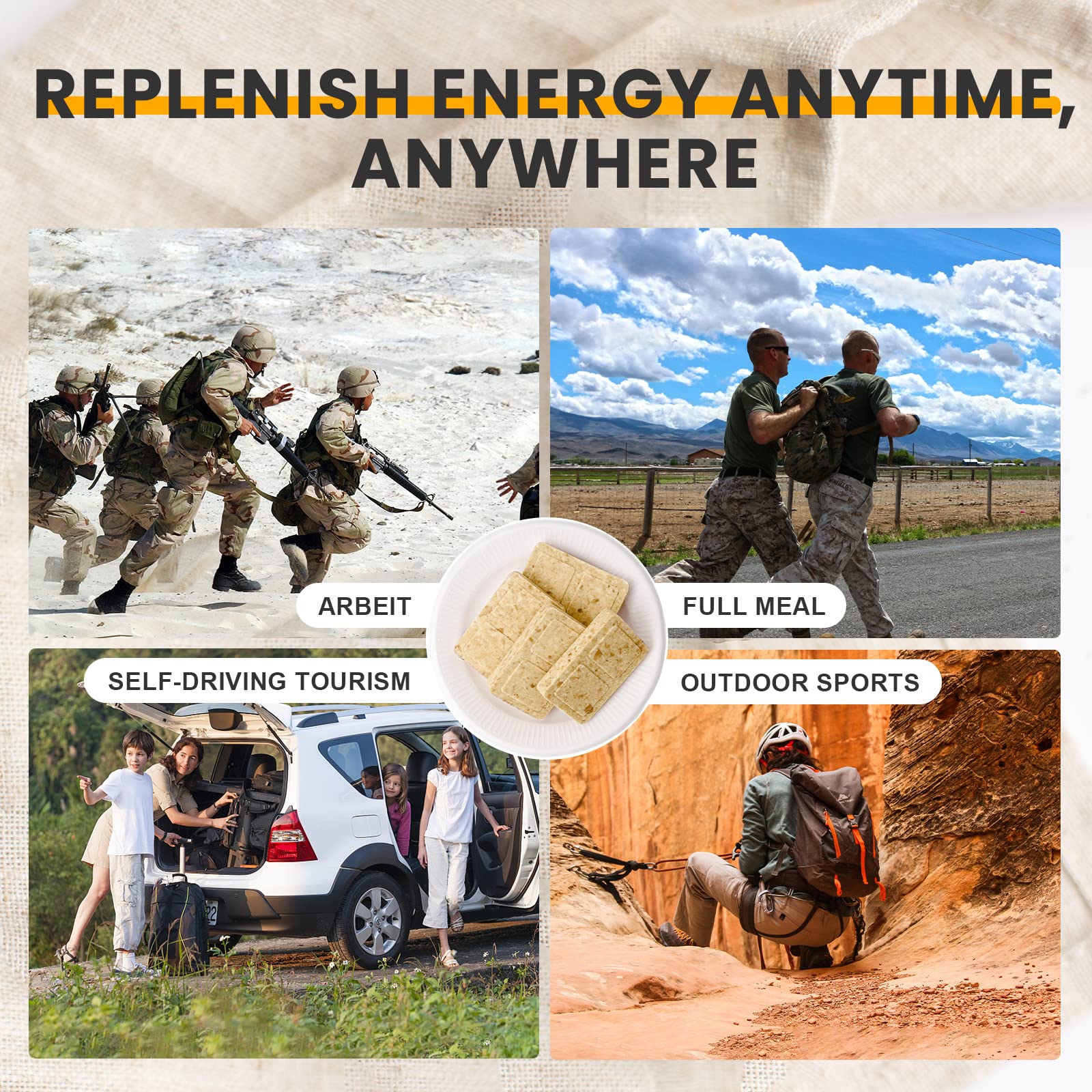 High Energy Ration Bars - Chocolate Flavor and Peanut Flavor (2 Pack) - Image 7
