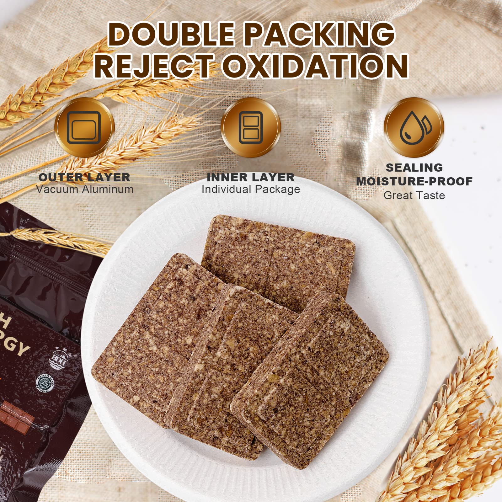 High Energy Ration Bars - Chocolate, Plain and Lightly Salted (3 Pack) - Image 2